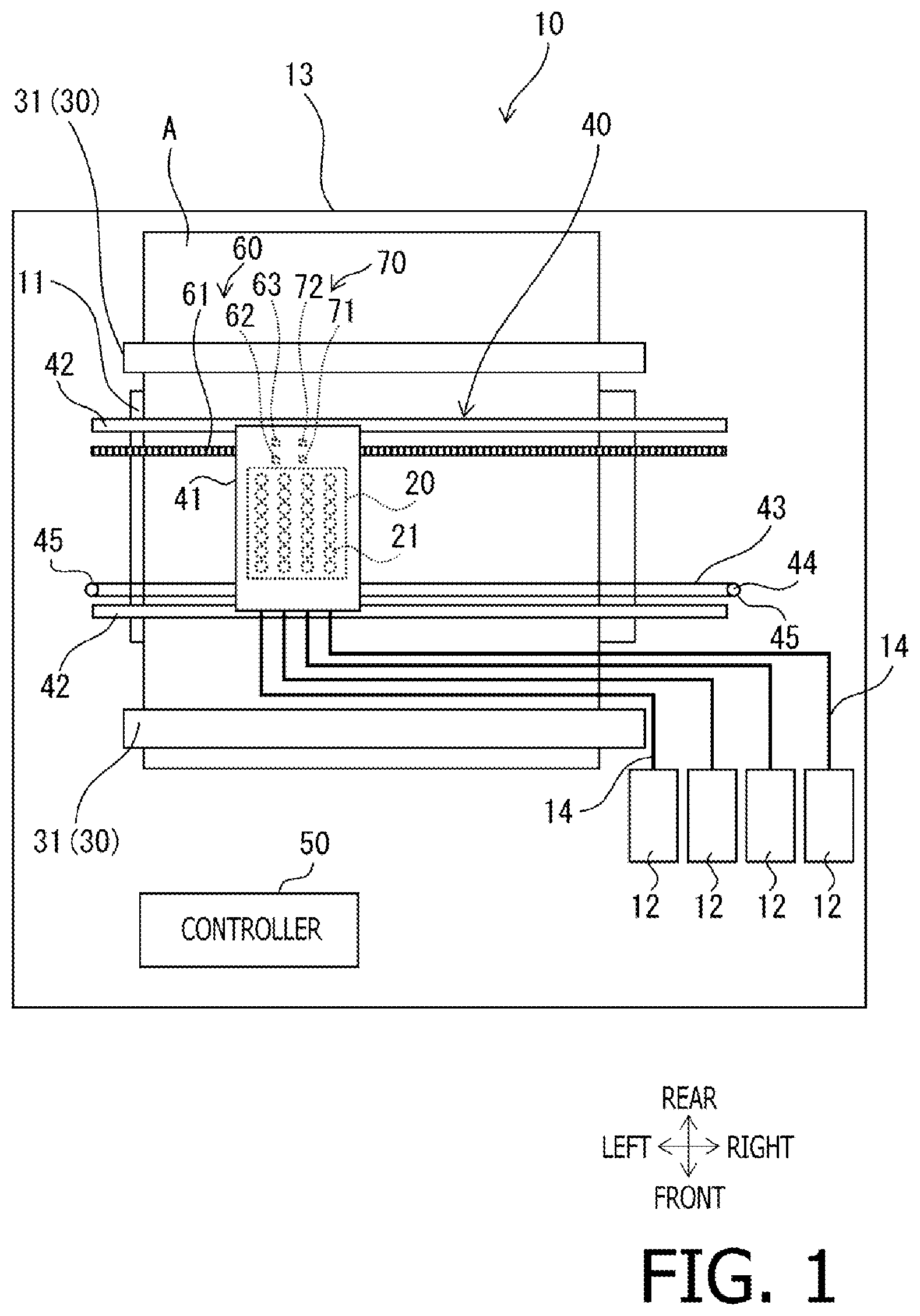 Patent US12618695 — Printing apparatus, control method for printing apparatus, and computer-readable storage medium storing computer-executable instructions for printing apparatus — Figure 1