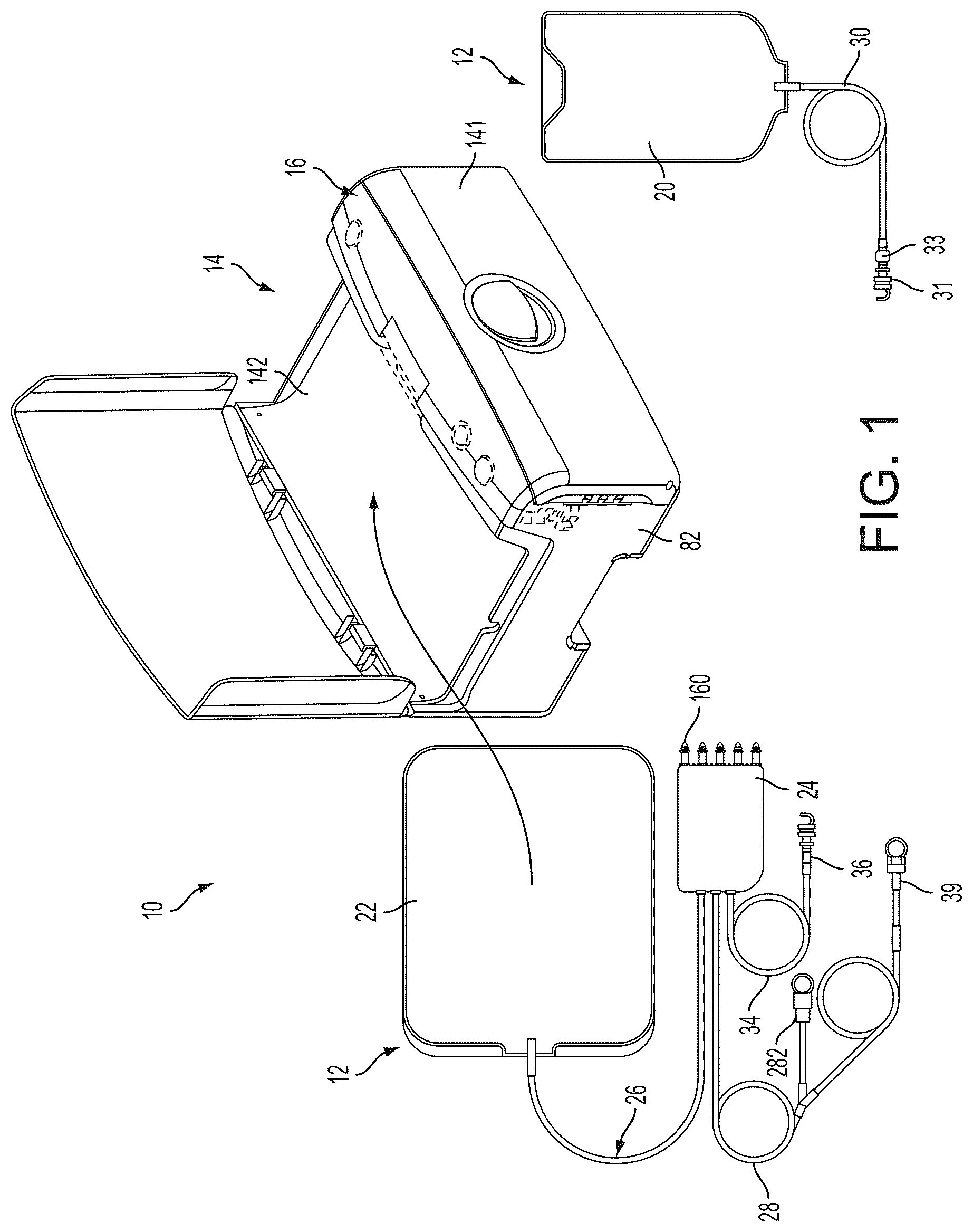 Patent US12618704 — Medical treatment system and methods using a plurality of fluid lines — Figure 1