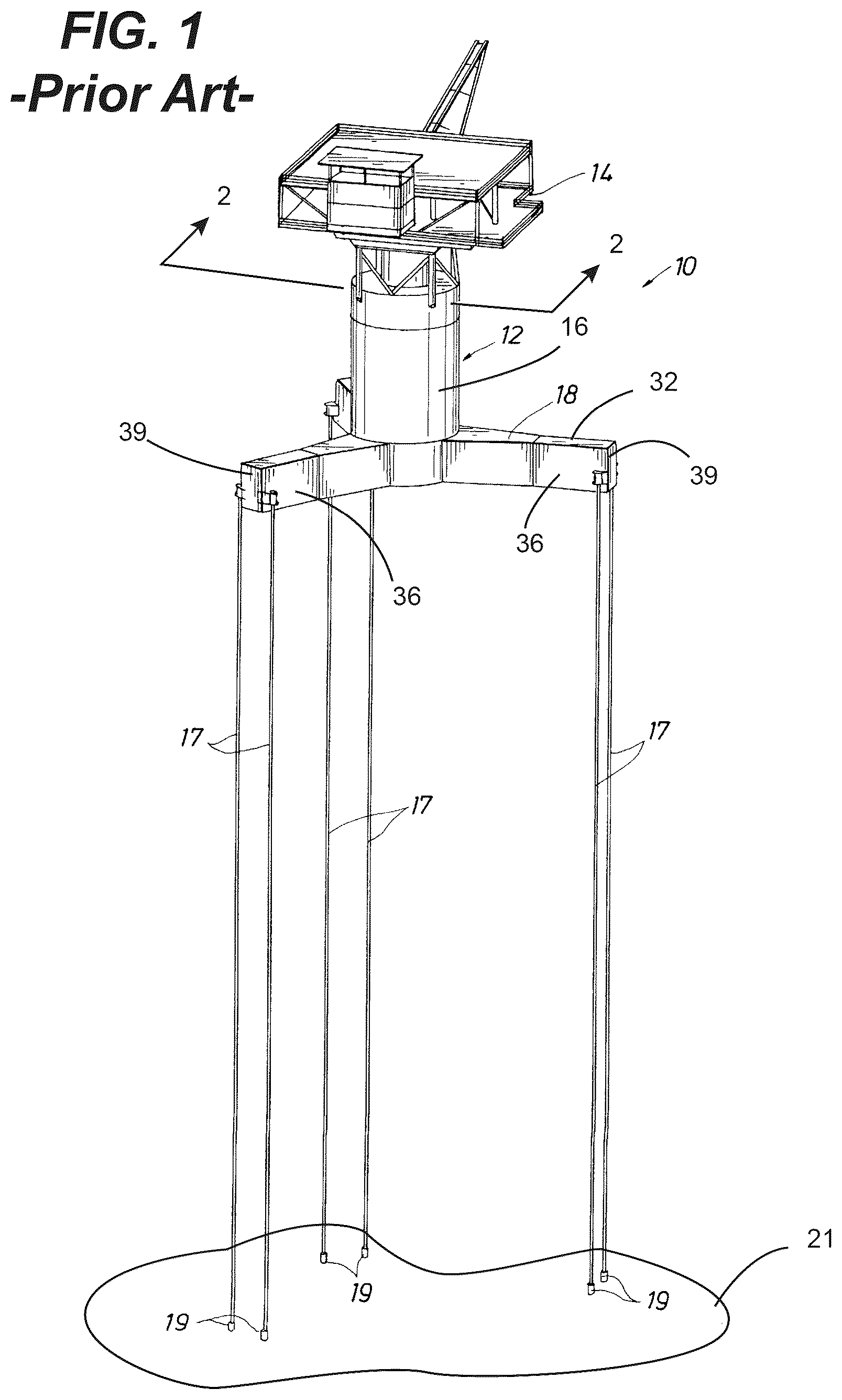 Patent US12618729 — Systems, devices and methods for monitoring support platform structural conditions — Figure 1