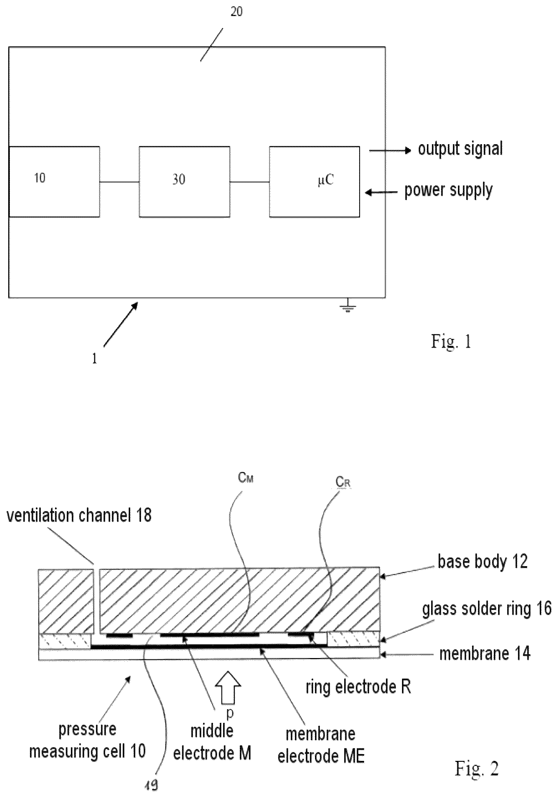 Patent US12618735 Figure 1 – Method for monitoring the operation of a capacitive pressure measuring cell