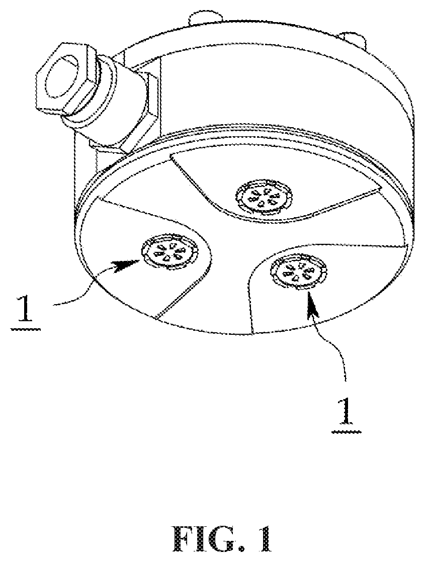 Patent US12618743 Figure 1 – Cartridge for leakage detection sensor