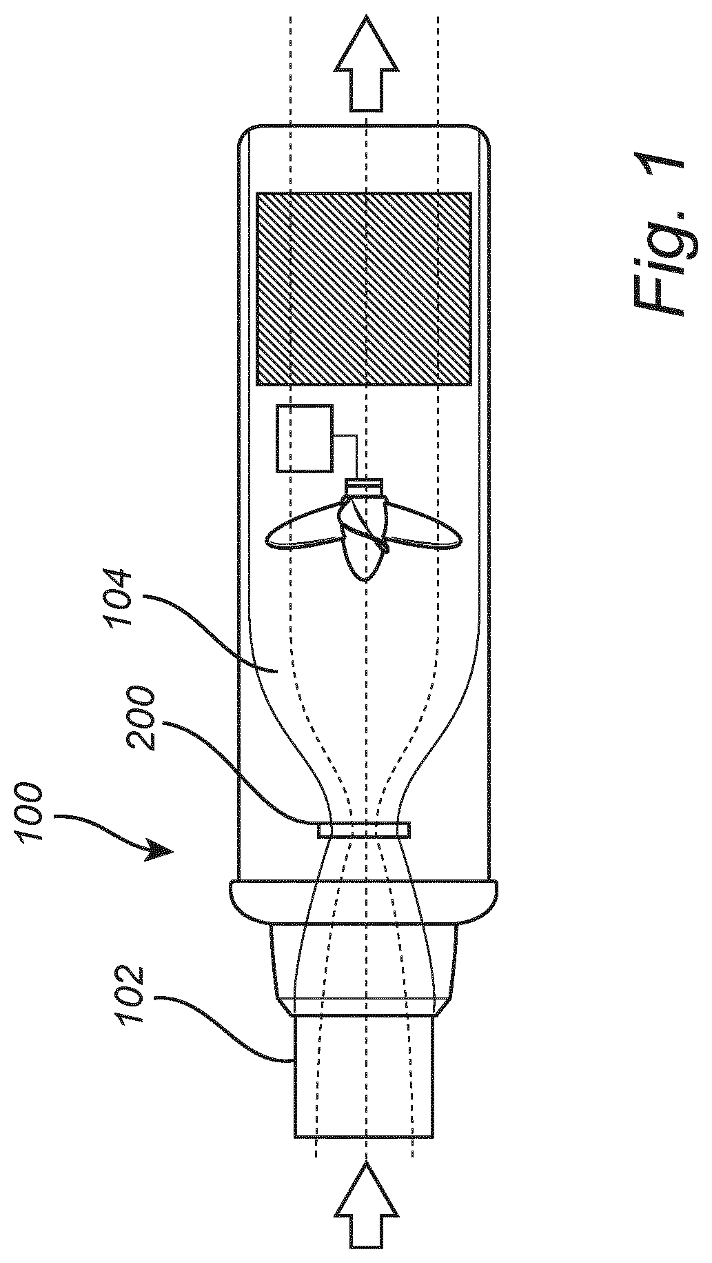 Patent US12618752 — Collecting device and a method for collection of airborne particles exhaled by a human being — Figure 1