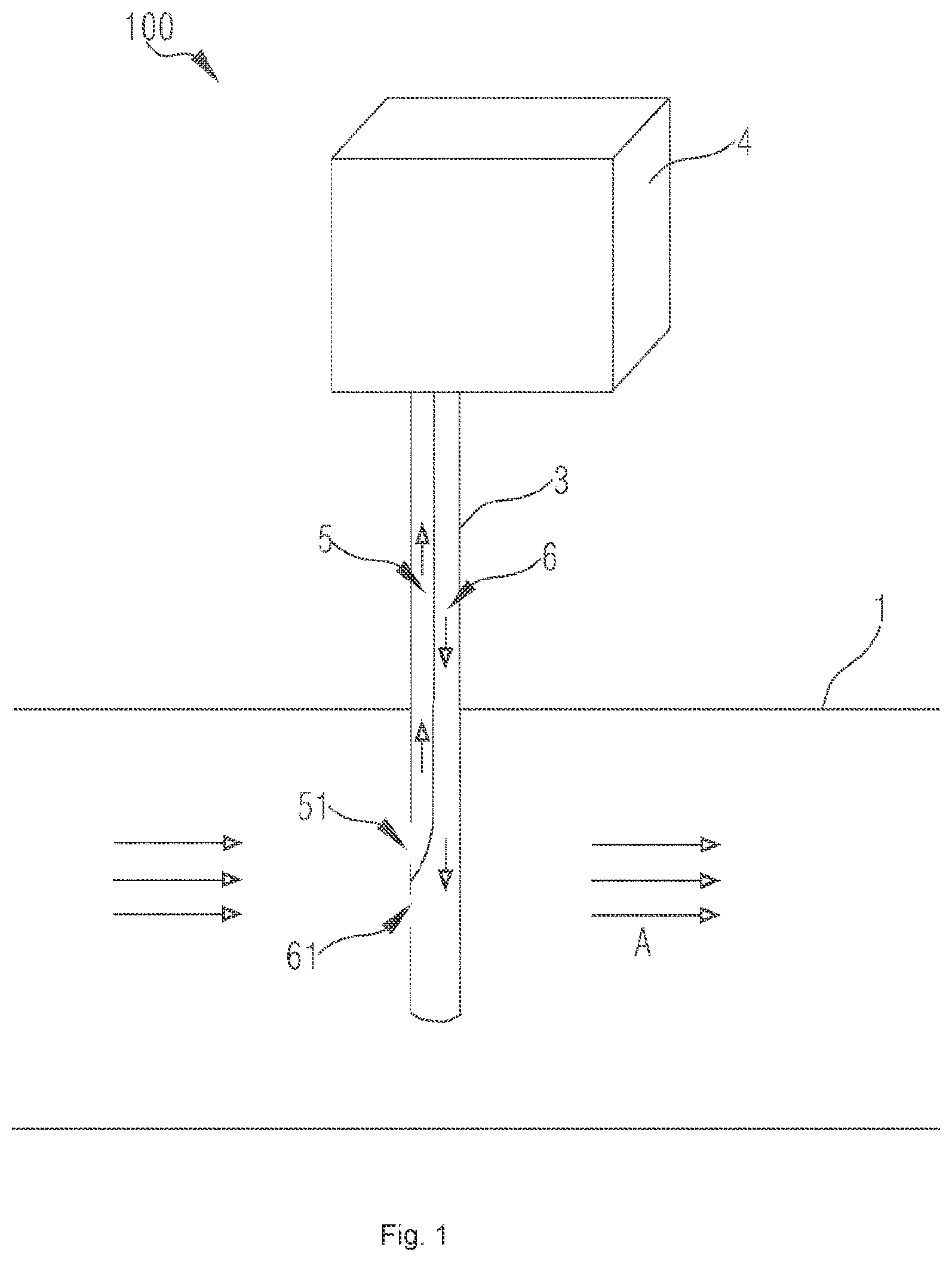 Patent US12618753 Figure 1 – Measurement apparatus for measuring air flowing inside pipeline