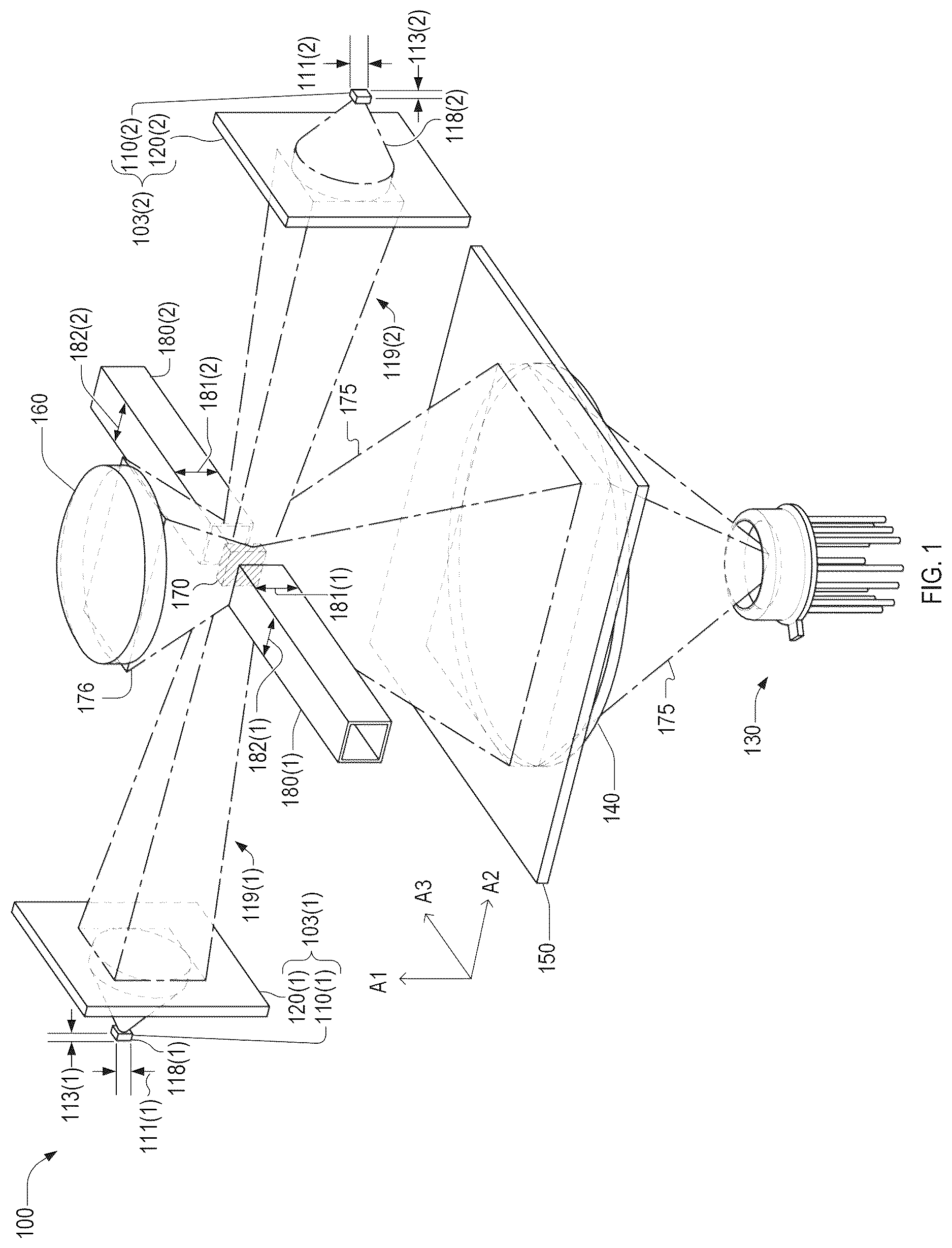 Patent US12618766 Figure 1 – Airborne-particle detector and detection method