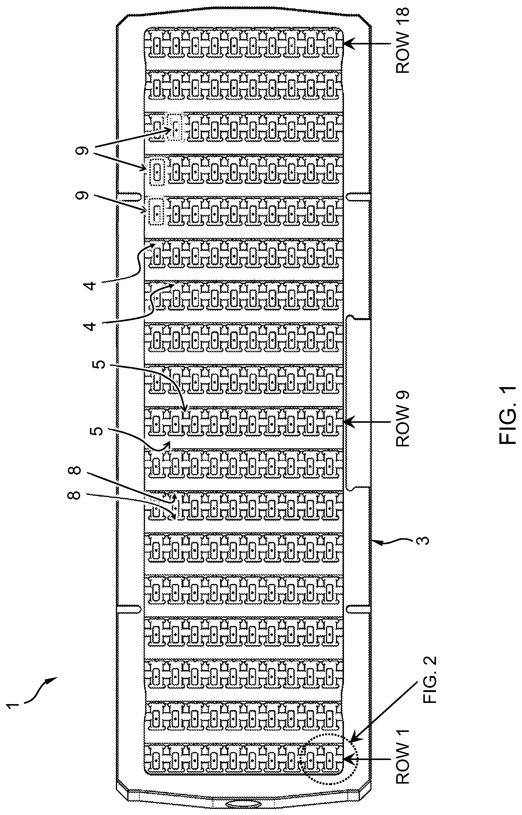 Patent US12618868 Figure 1 – Cassette for holding a probe