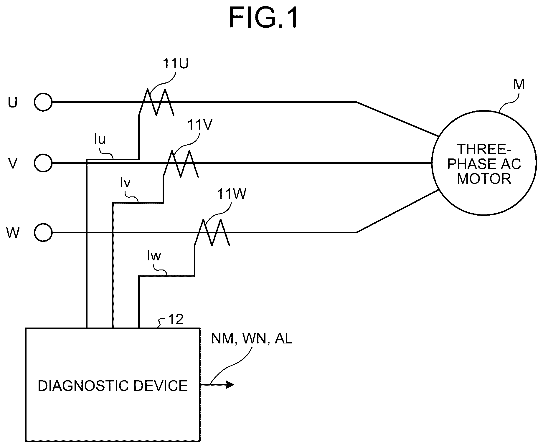 Patent US12618892 — Insulation diagnostic device and insulation diagnostic method — Figure 1