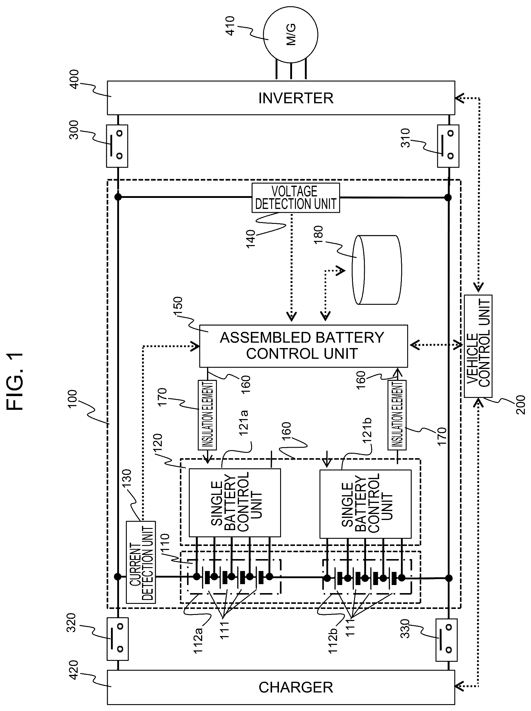 Patent US12618911 — Battery control device — Figure 1