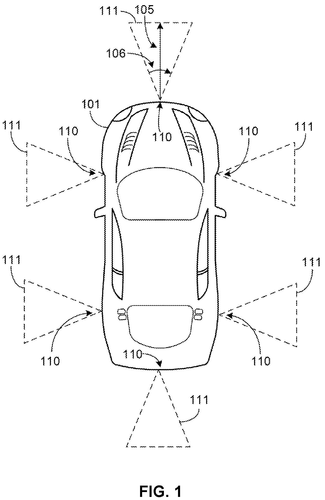 Patent US12618928 — Sensor array module for an advanced driver assistance system — Figure 1