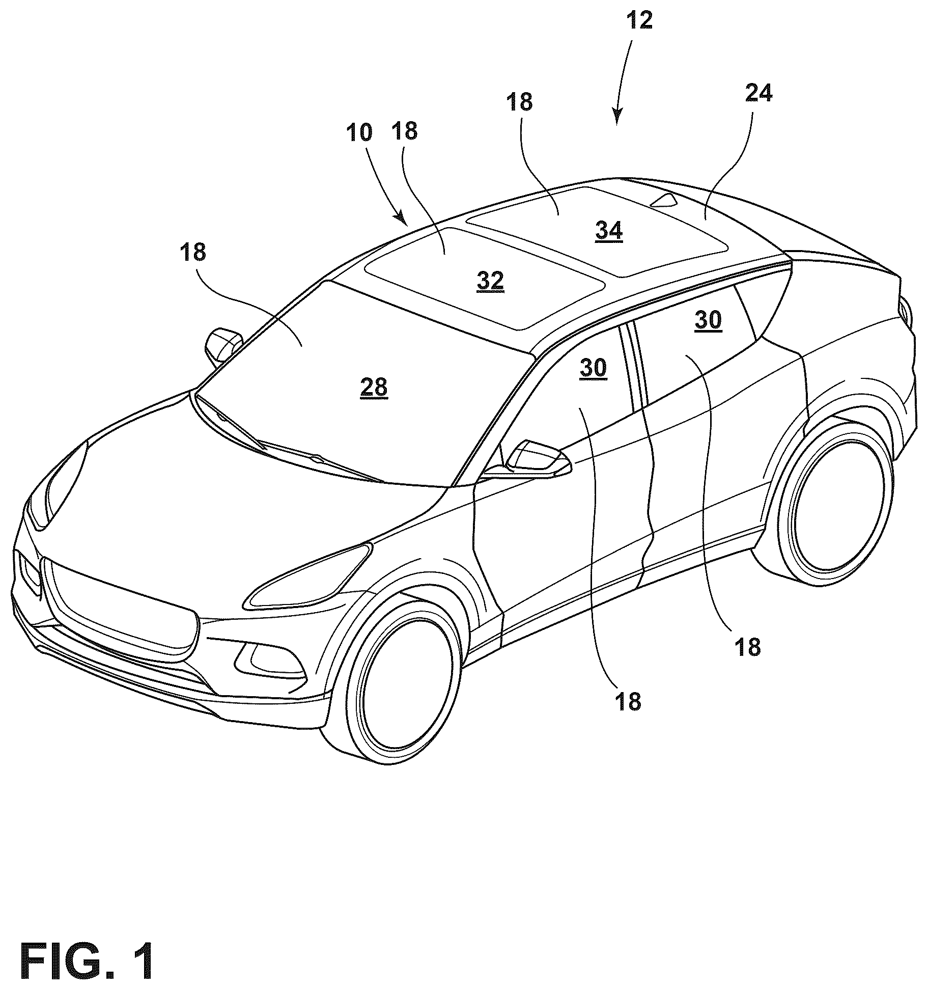 Patent US12618938 — Sensing apparatus for a vehicle — Figure 1