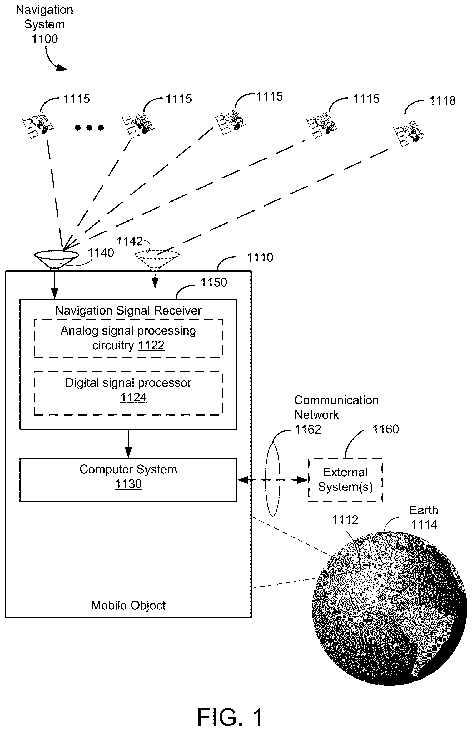 Patent US12618980 — Aggregated vector and clock tracking in a GNSS receiver — Figure 1