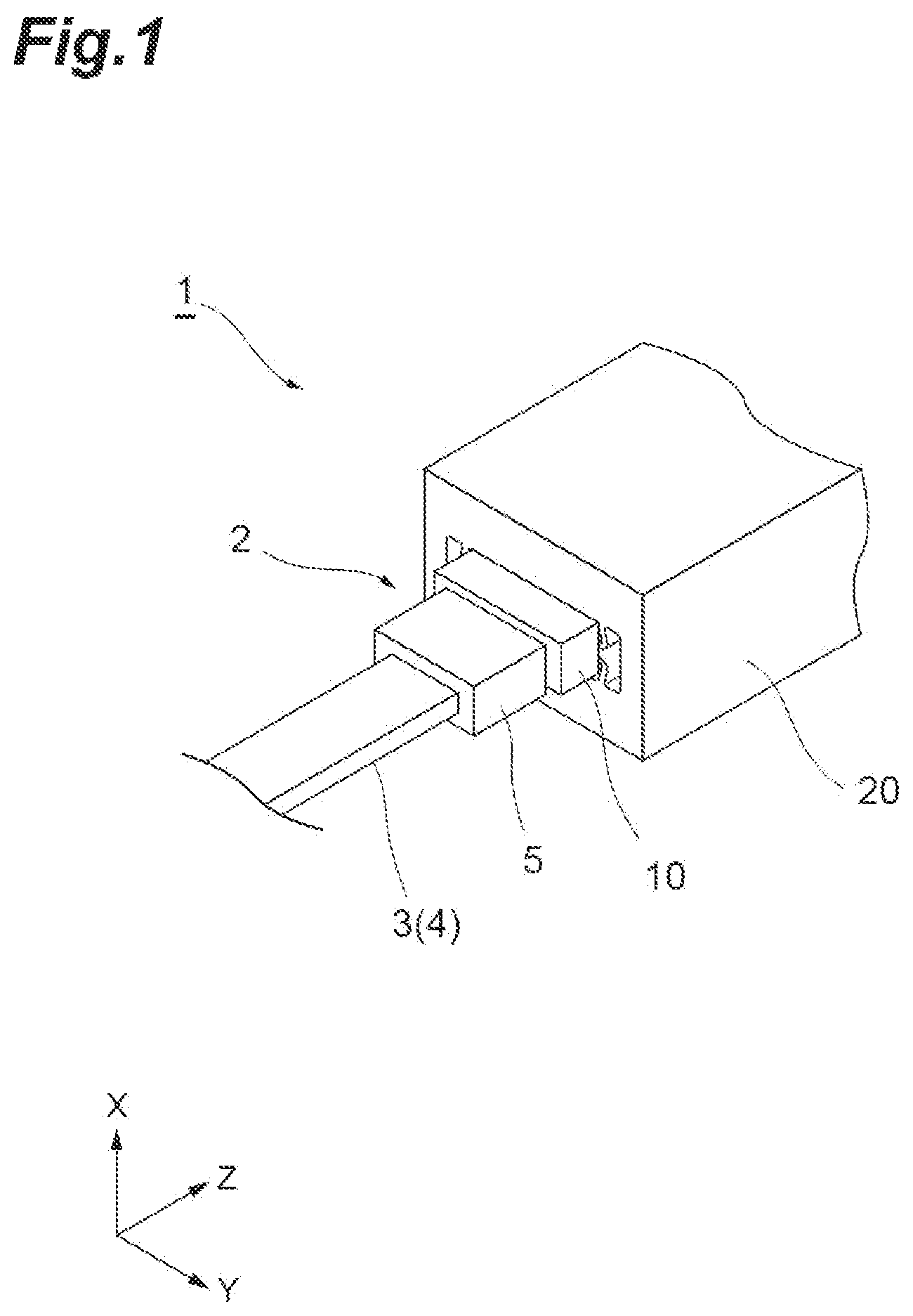 Patent US12619034 — Ferrule, optical connector, and optical connection structure — Figure 1