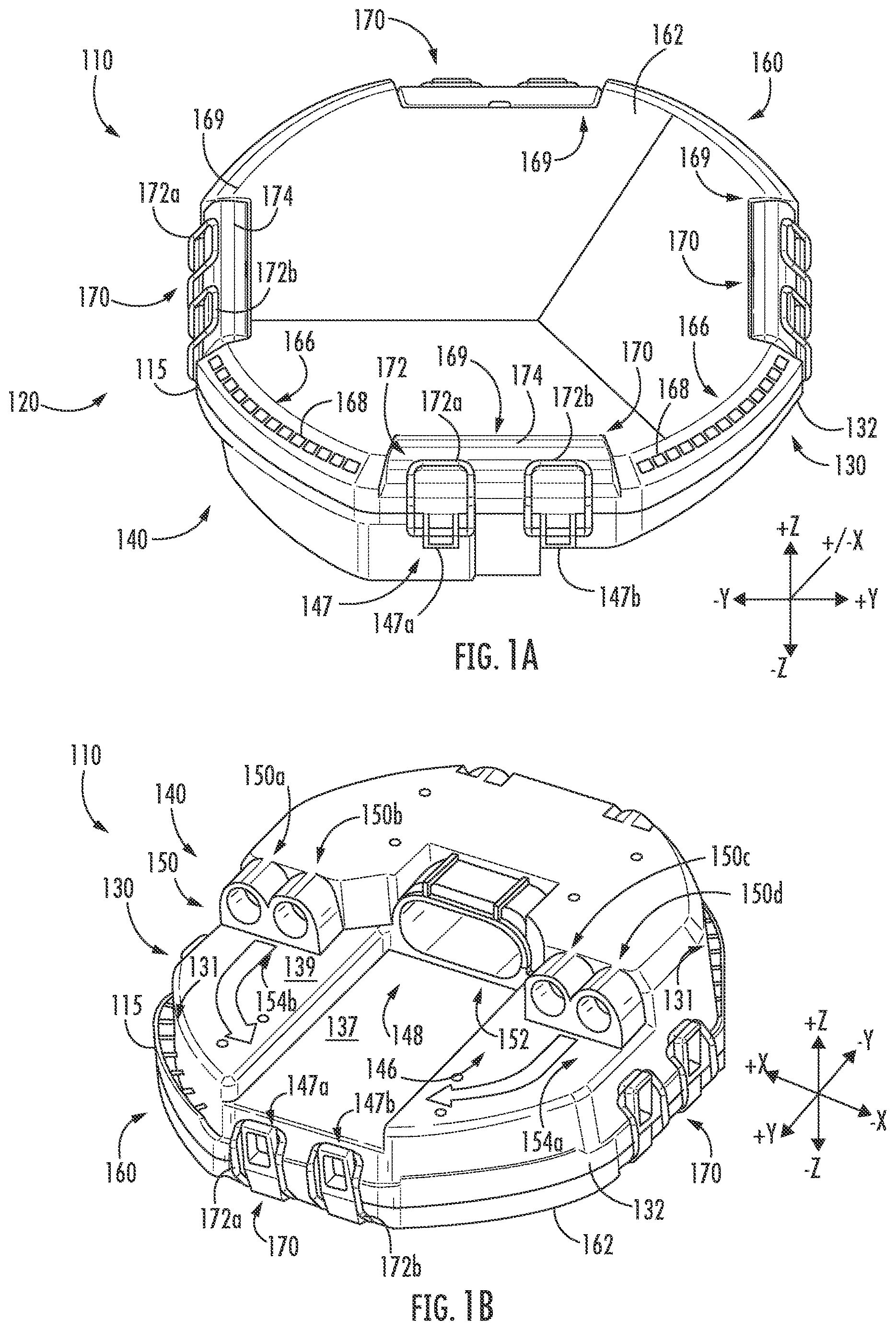 Patent US12619042 — Fiber enclosures having strengthening ribs — Figure 1