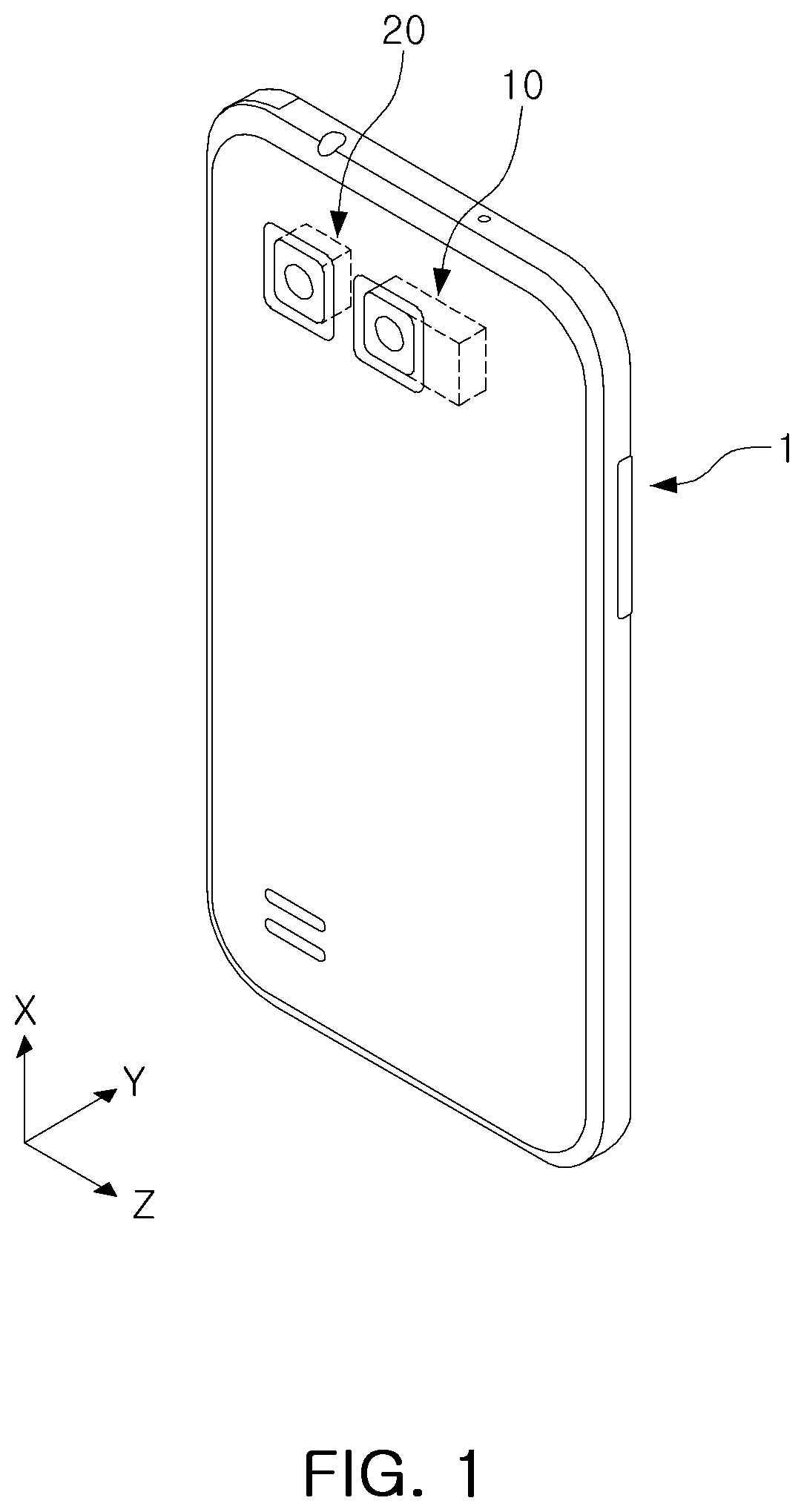 Patent US12619050 — Camera module — Figure 1