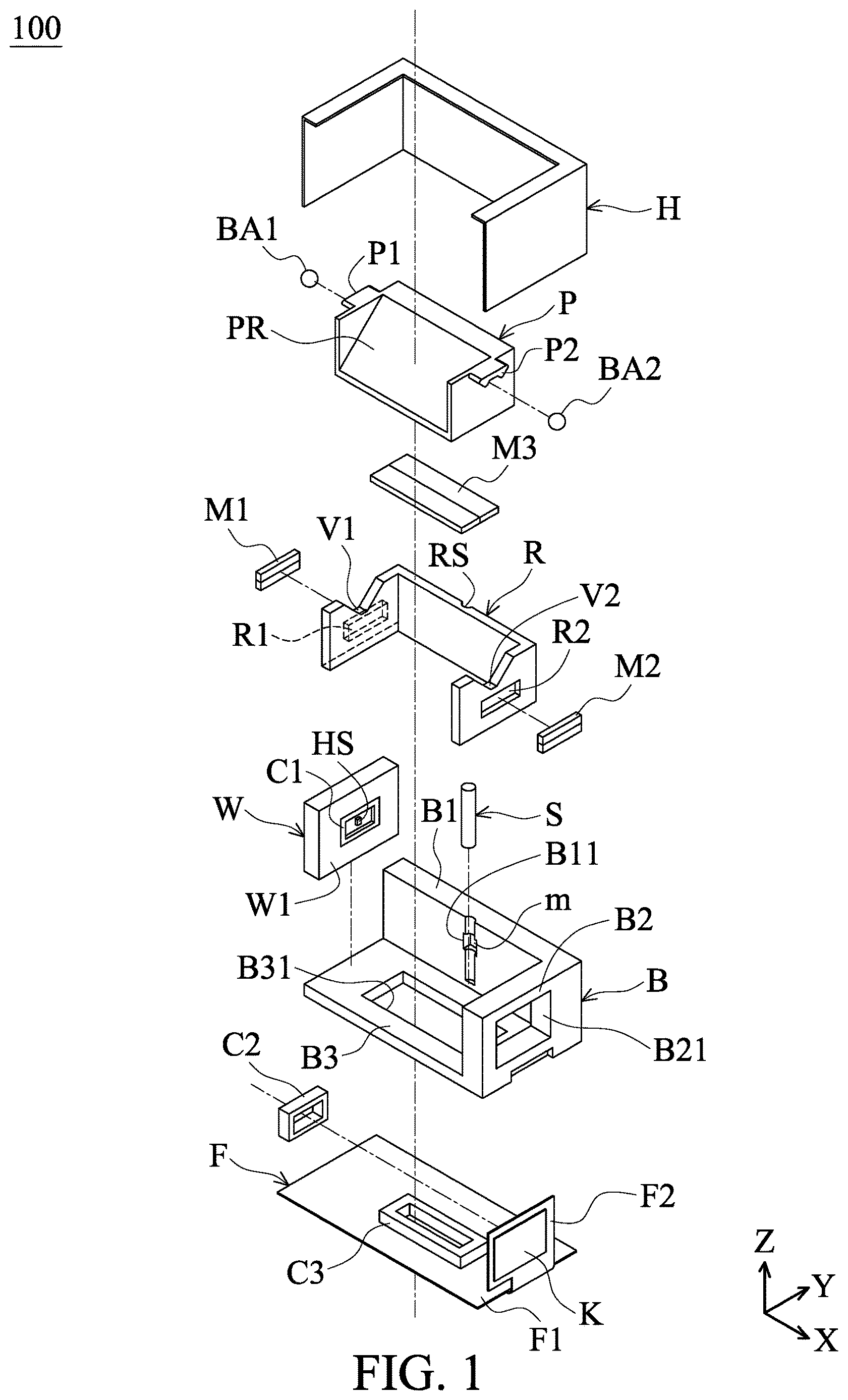 Patent US12619066 — Driving mechanism — Figure 1
