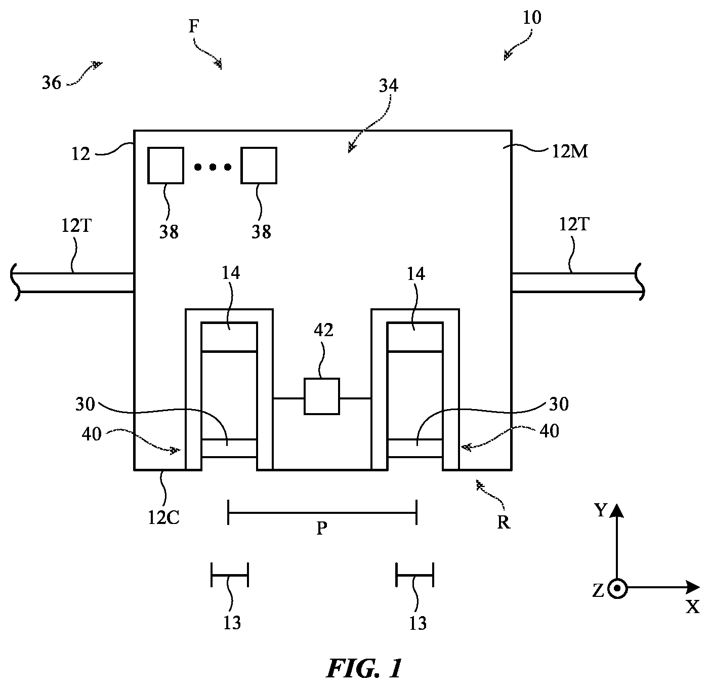 Patent US12619080 — Electronic devices with light-blocking fabrics — Figure 1