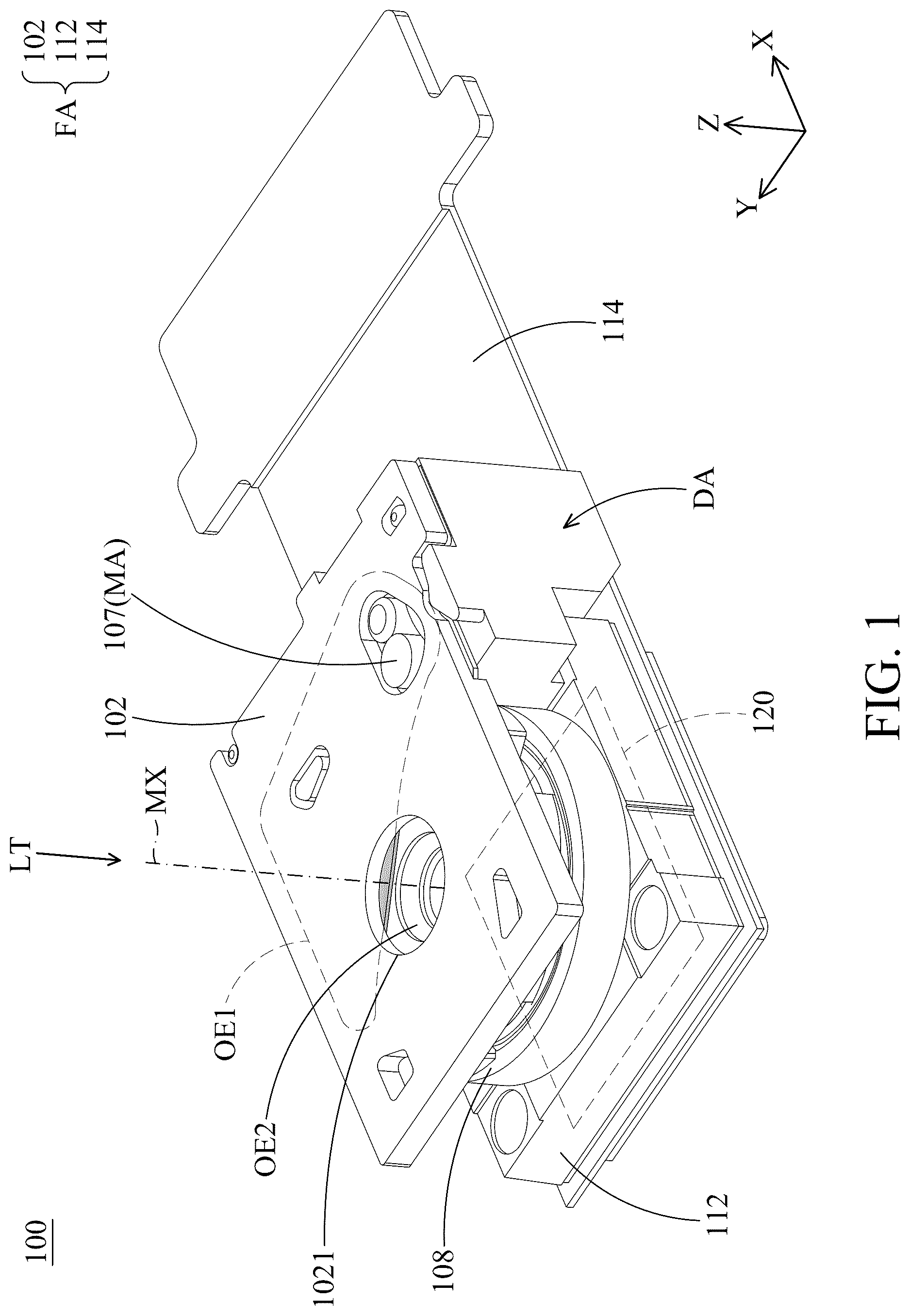 Patent US12619085 — Optical system — Figure 1