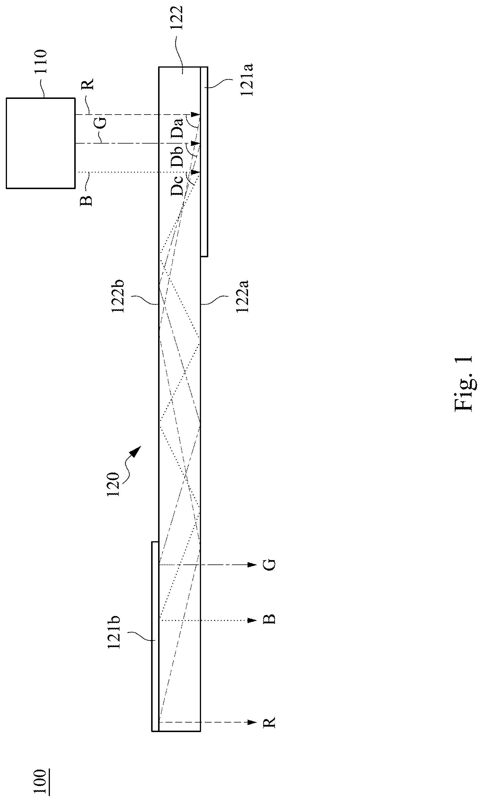 Patent US12619087 Figure 1 – Method of manufacturing optical element and projection device
