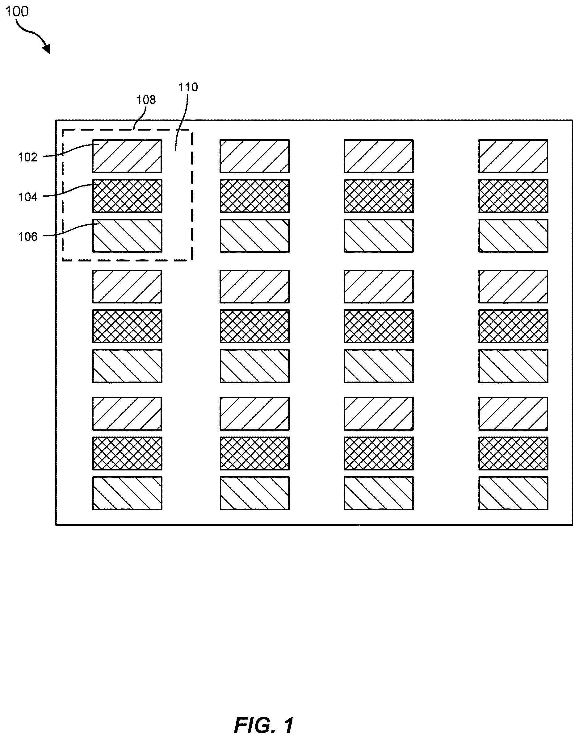 Patent US12619094 — Systems and methods for increasing display system fill factor — Figure 1