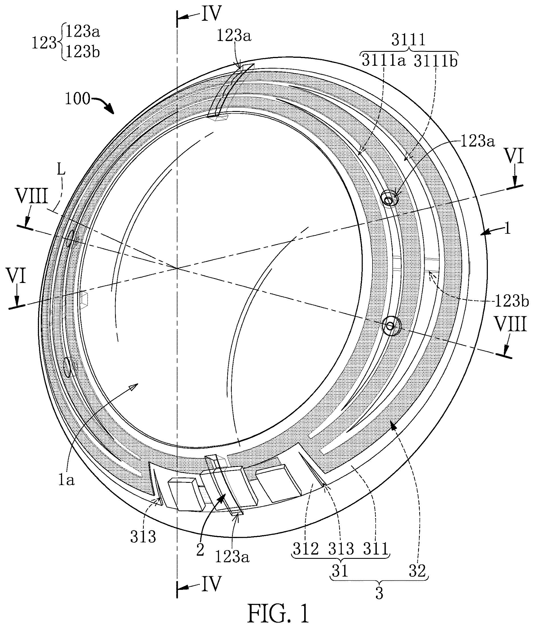 Patent US12619105 Figure 1 – Contact lens