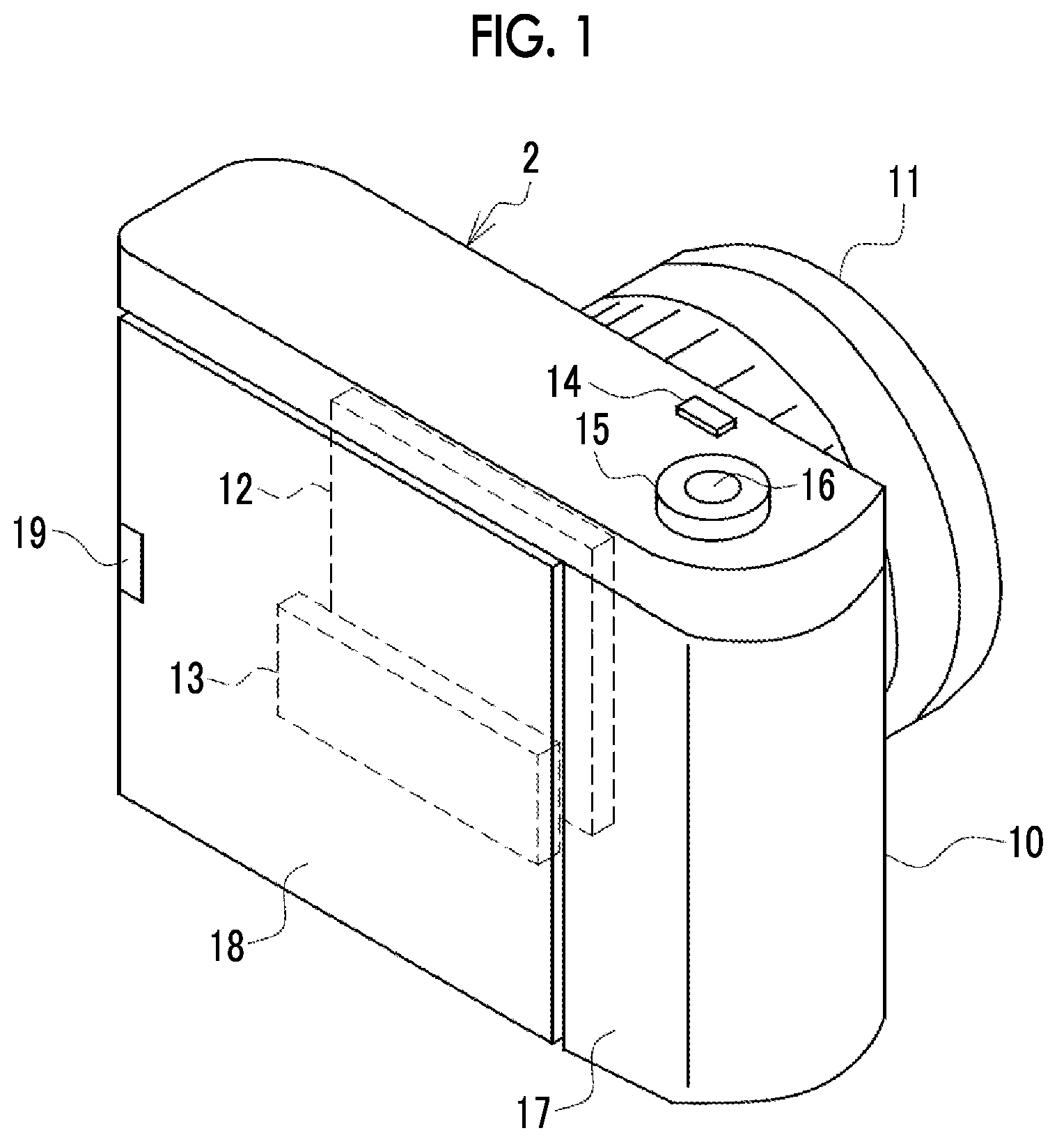 Patent US12619132 — Cooling device and electronic apparatus system — Figure 1
