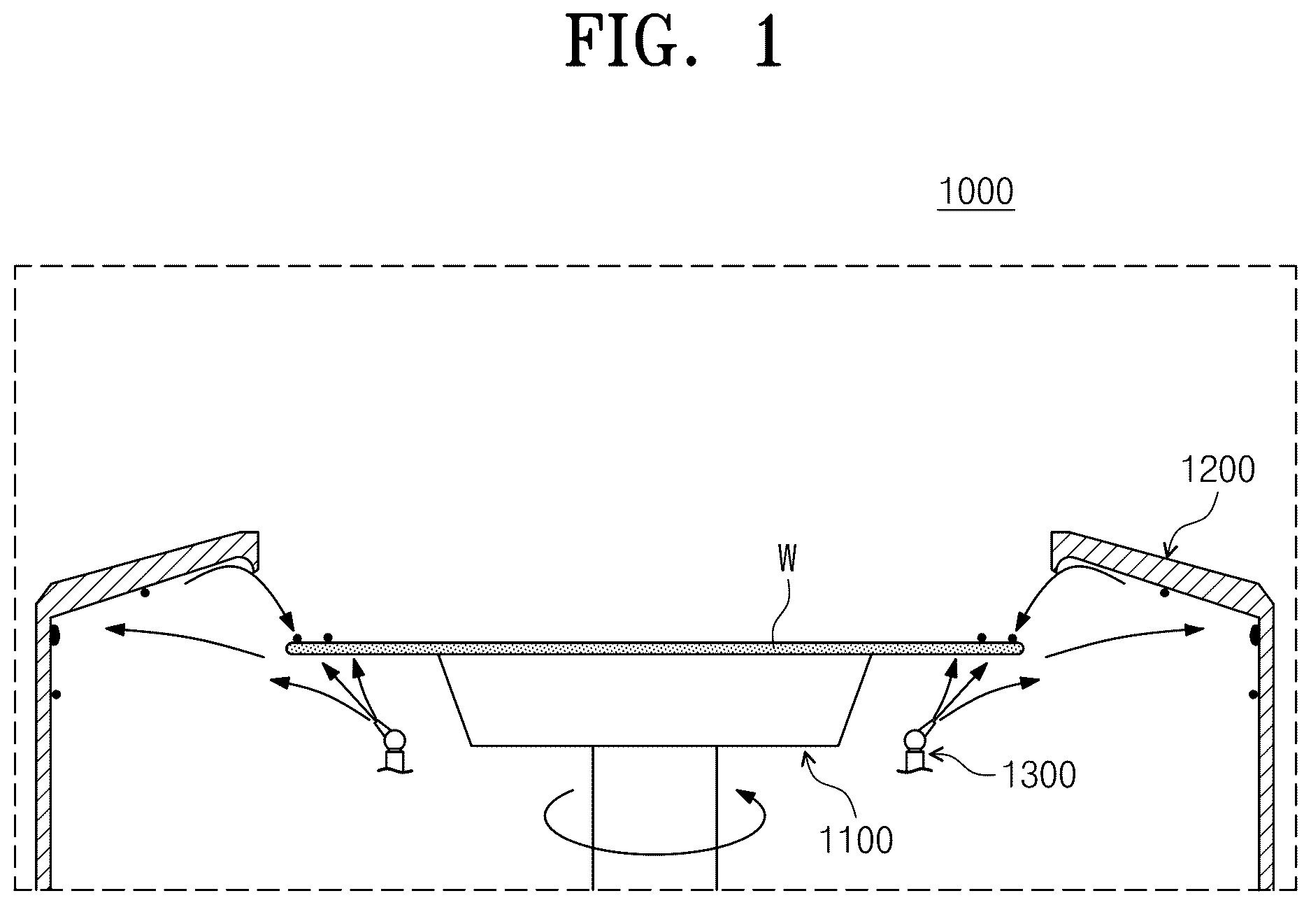 Patent US12619169 Figure 1 – Apparatus for treating substrate and method for treating a substrate