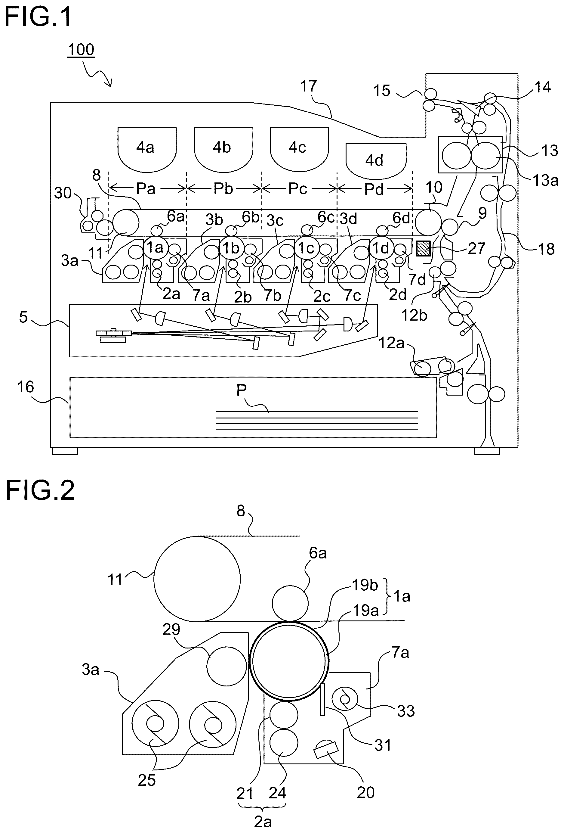 Patent US12619175 — Image forming apparatus that can perform a first image quality improvement mode in which the frequency of an alternating-current voltage in a development voltage and a primary transfer current flowing between an image carrying member and a primary transfer member are simultaneously changed — Figure 1