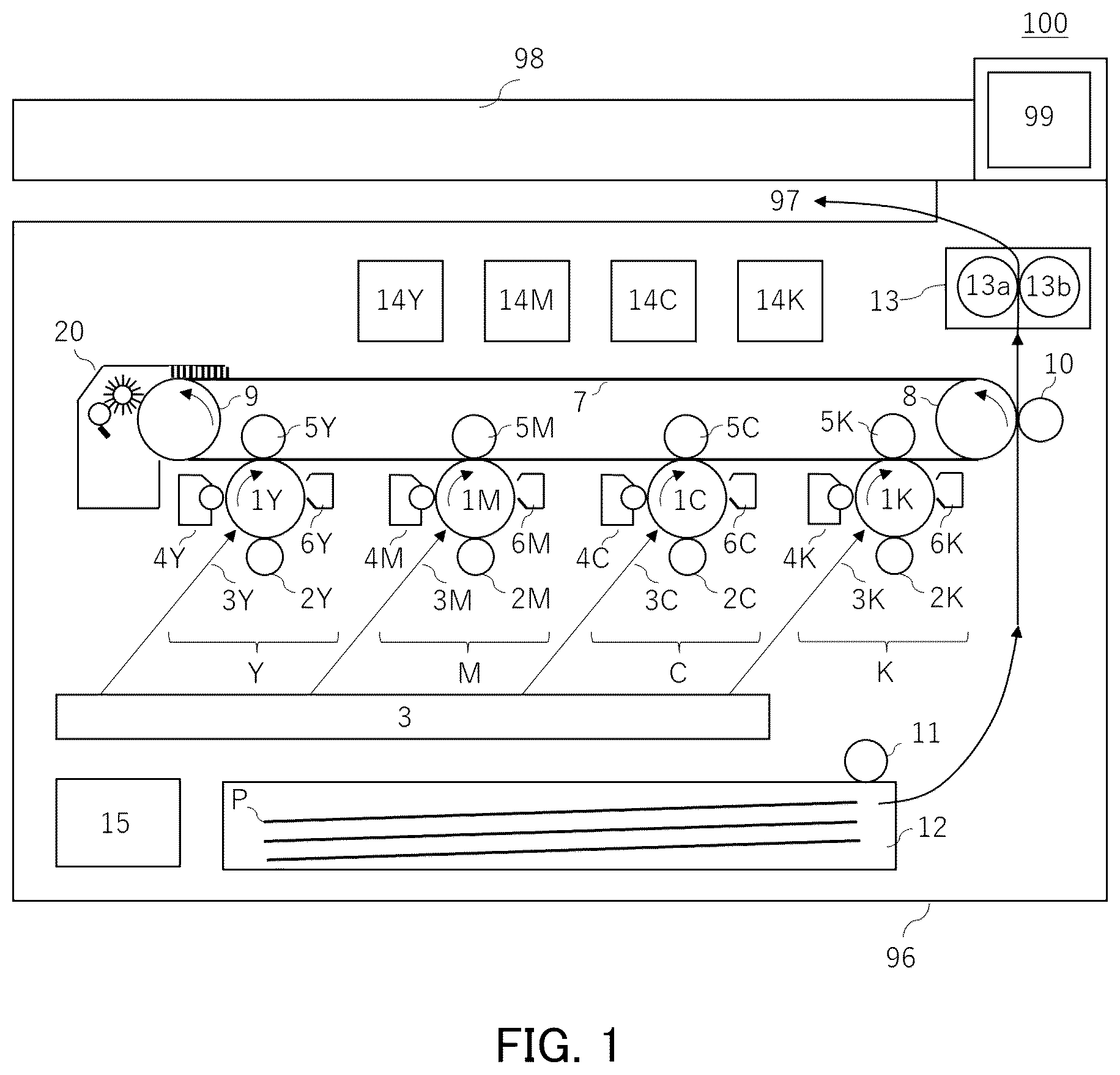 Patent US12619177 — Electrophotographic belt, method for producing electrophotographic belt, and electrophotographic image forming apparatus — Figure 1