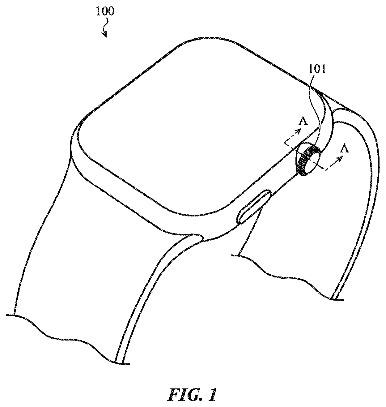Patent US12619201 — Force-detecting input structure — Figure 1