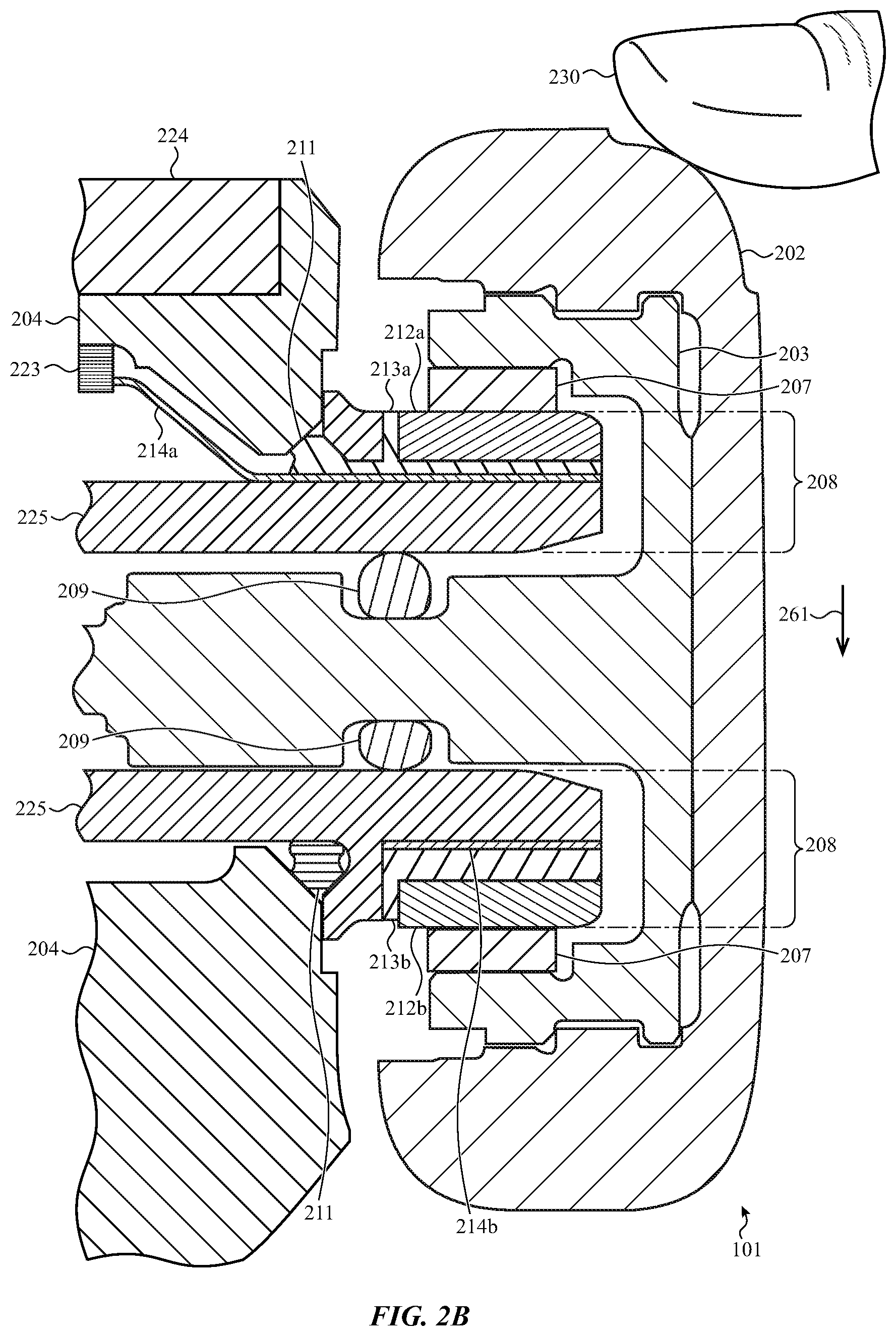 Patent US12619201 Figure 3 – Force-detecting input structure