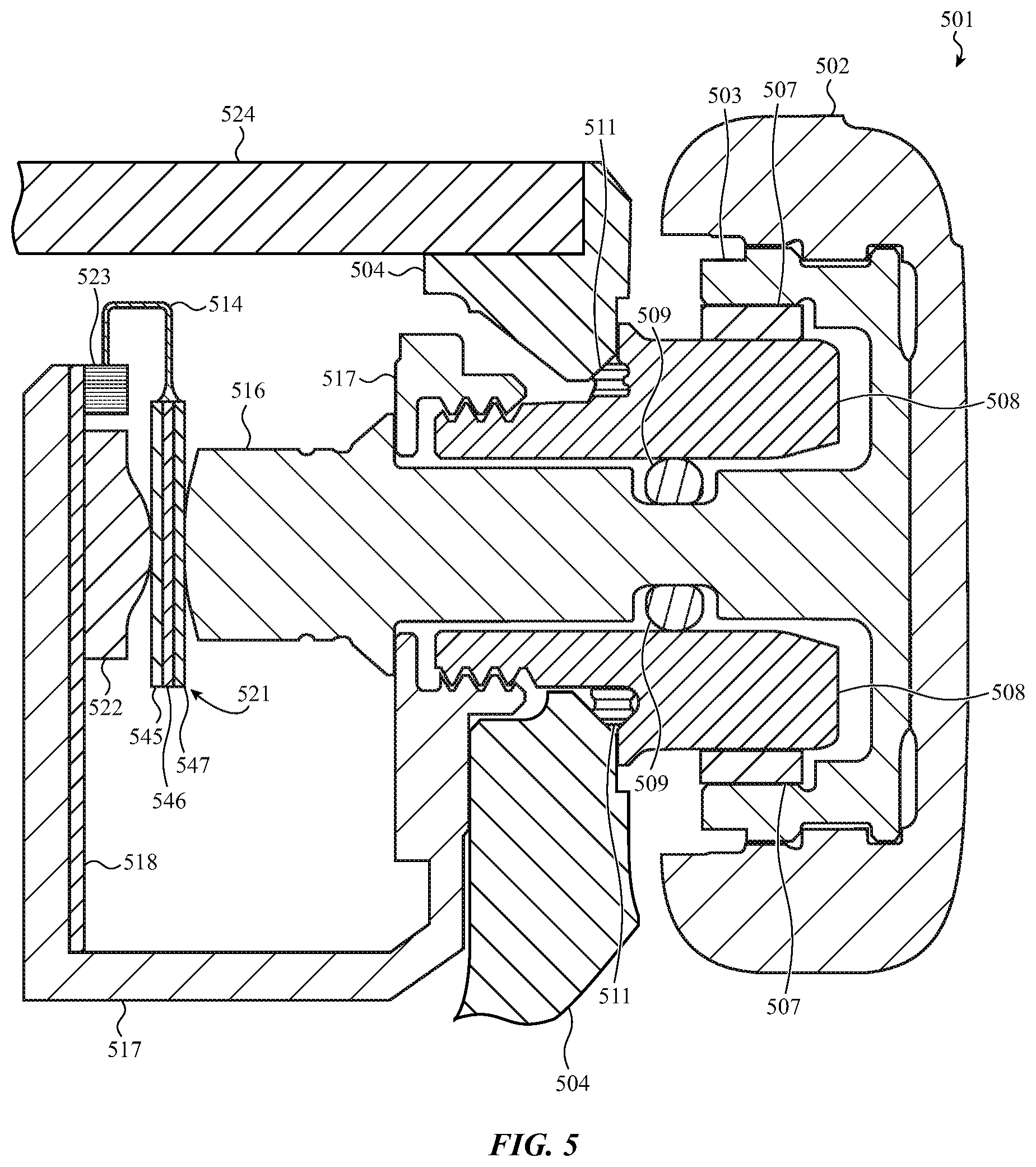Patent US12619201 Figure 7 – Force-detecting input structure