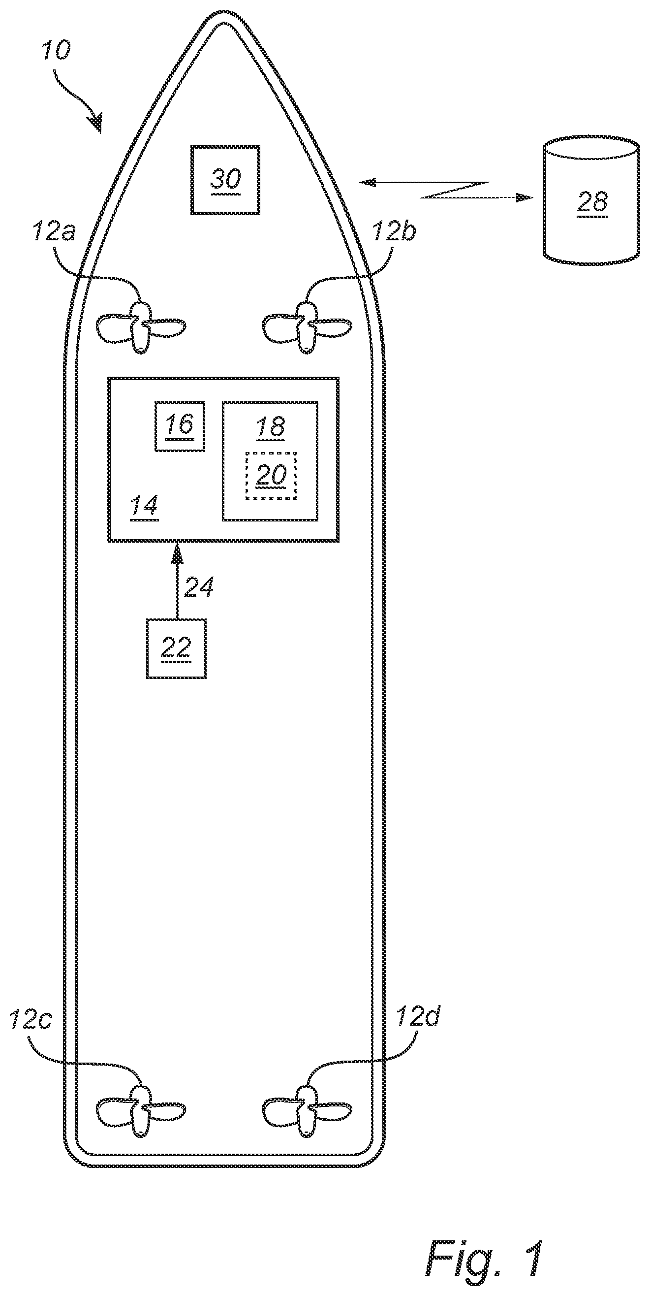 Patent US12619260 — Auto-docking of marine vessels — Figure 1