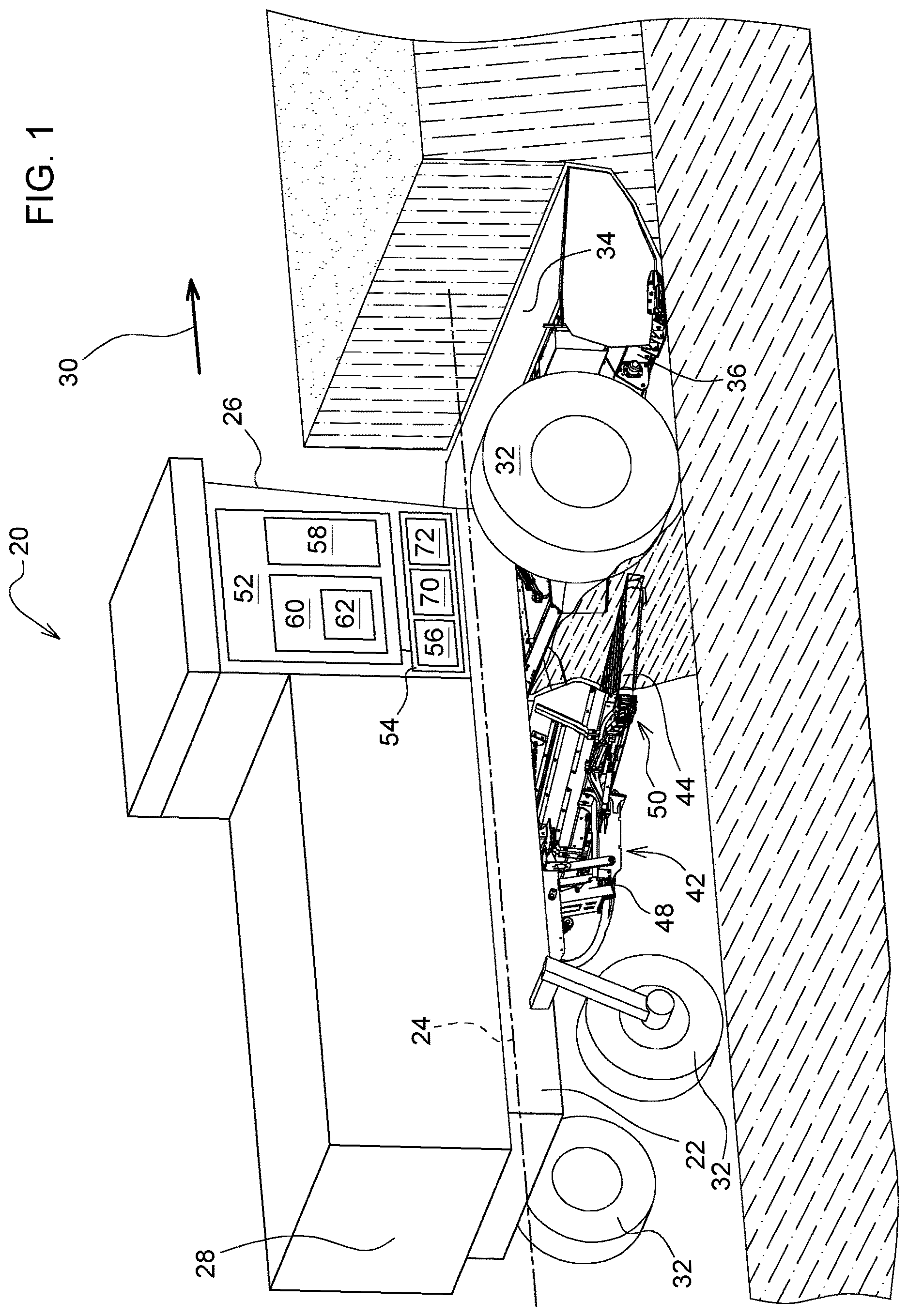 Patent US12619266 — Windrower implement with merger attachment — Figure 1