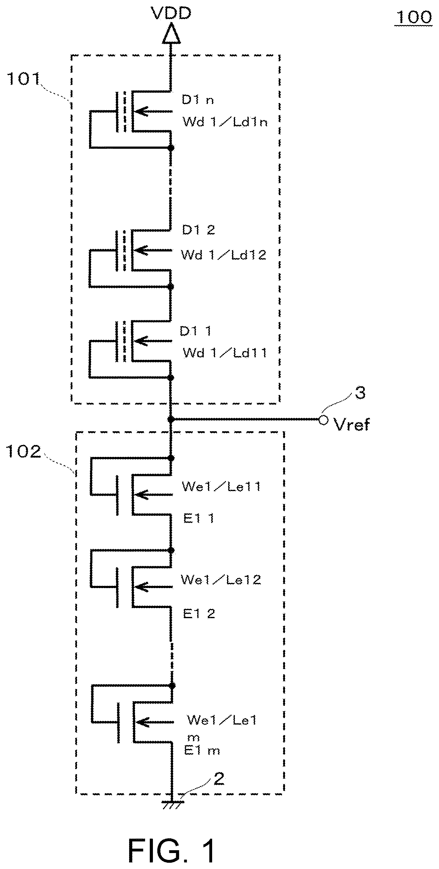 Patent US12619272 — Reference voltage generation device — Figure 1