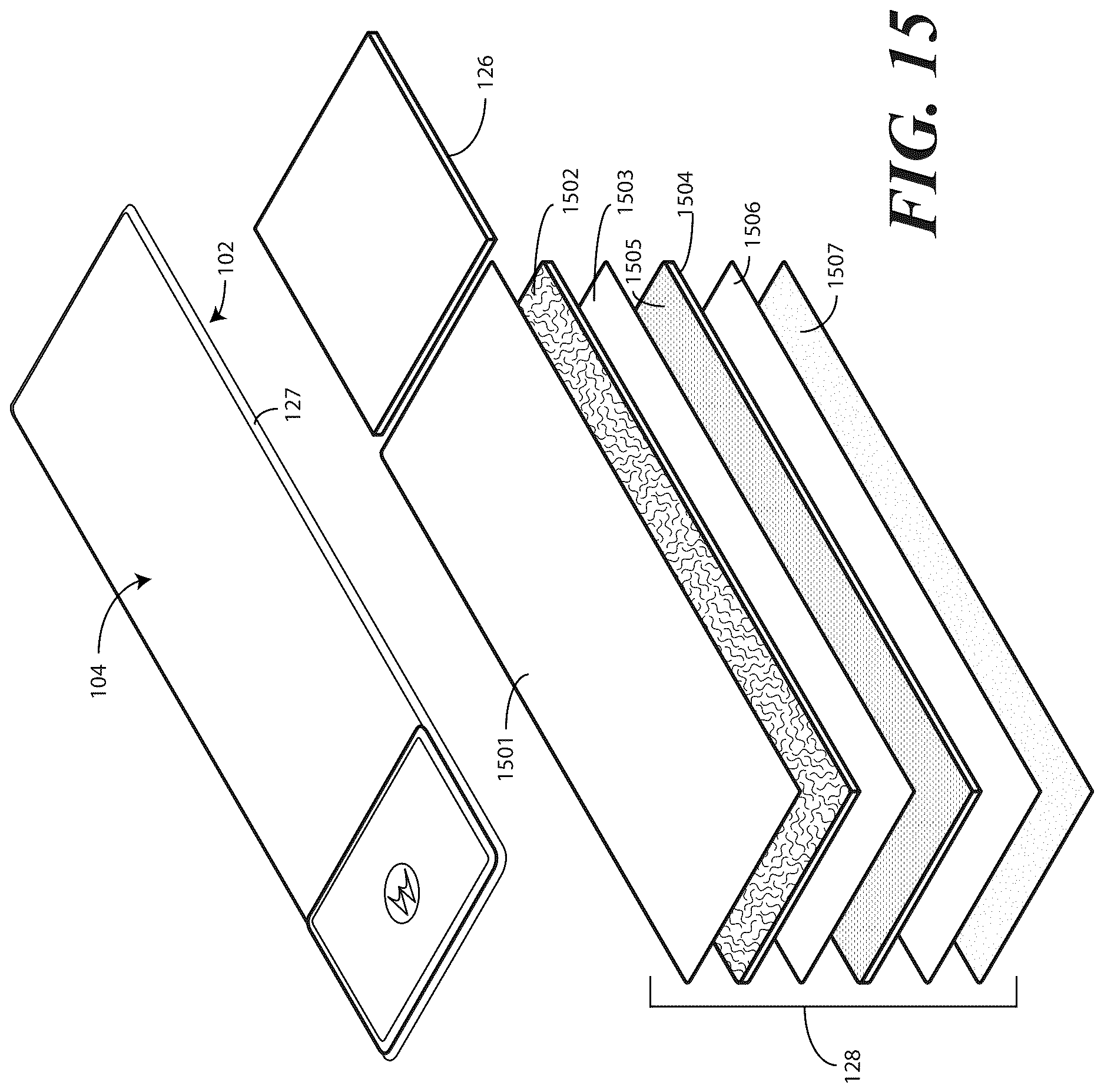 Patent US12619283 Figure 12 – Electronic devices with translating flexible display and corresponding methods