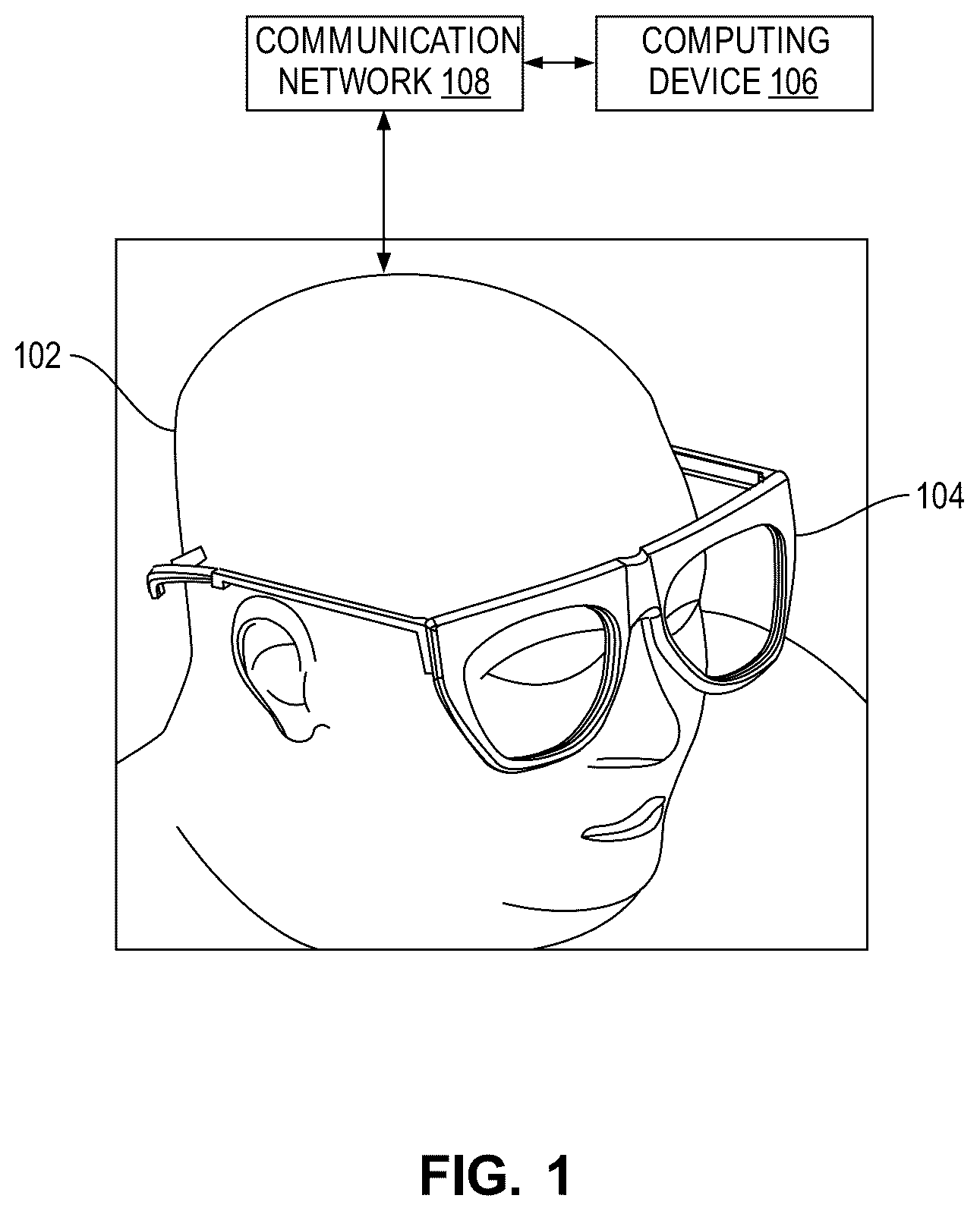 Patent US12619308 Figure 1 – Wearable device for electro-quasistatic human body communication and a method thereof