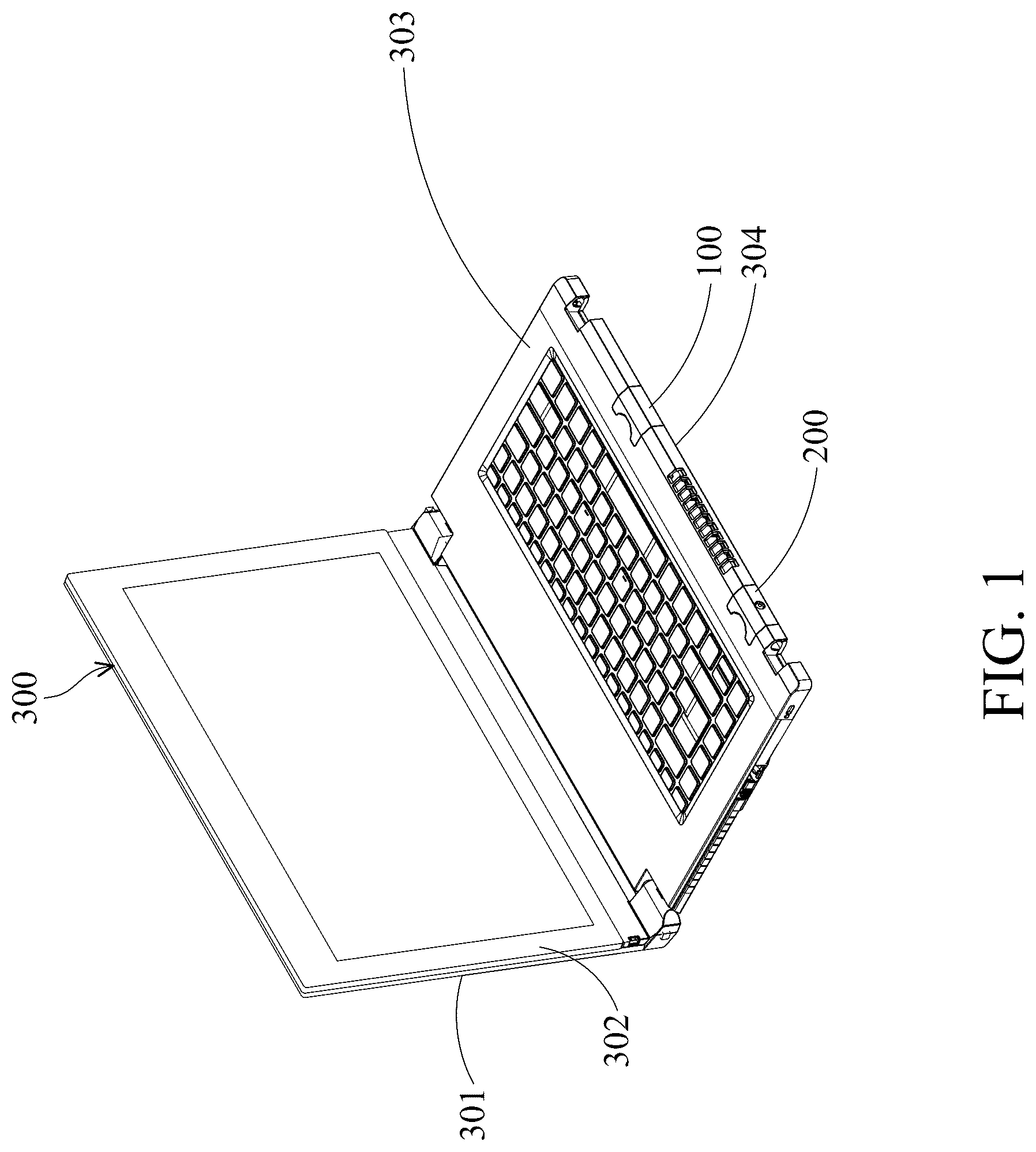 Patent US12619321 — Removable mouse module and electronic device including the same — Figure 1
