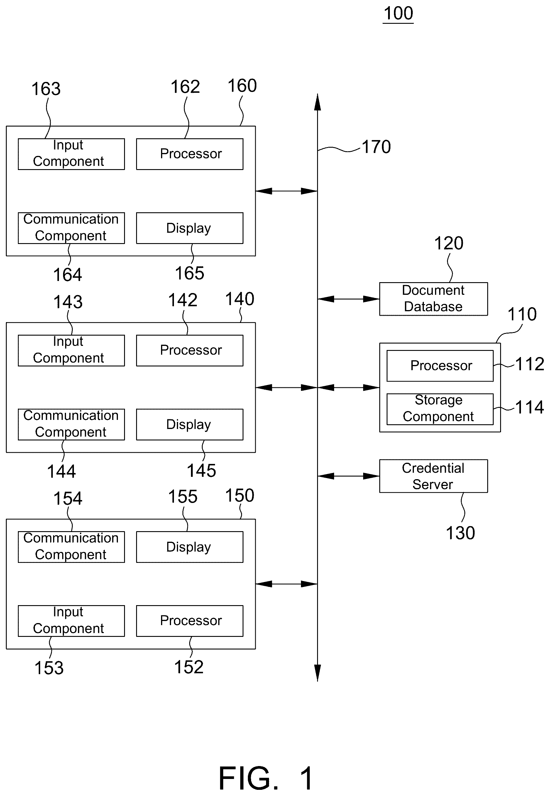 Patent US12619391 — System, device and method for embedding credentials on an electronic document — Figure 1