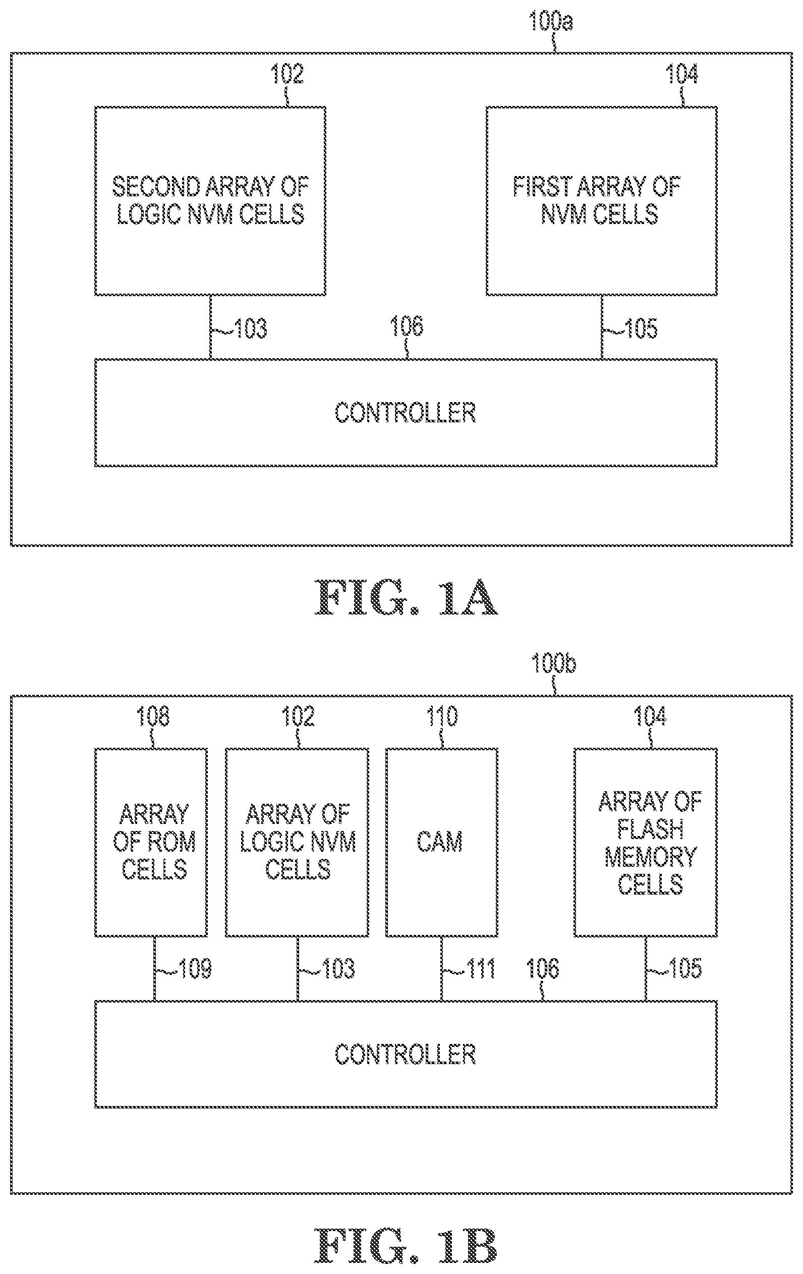 Patent US12619527 — Memory devices including logic non-volatile memory — Figure 1