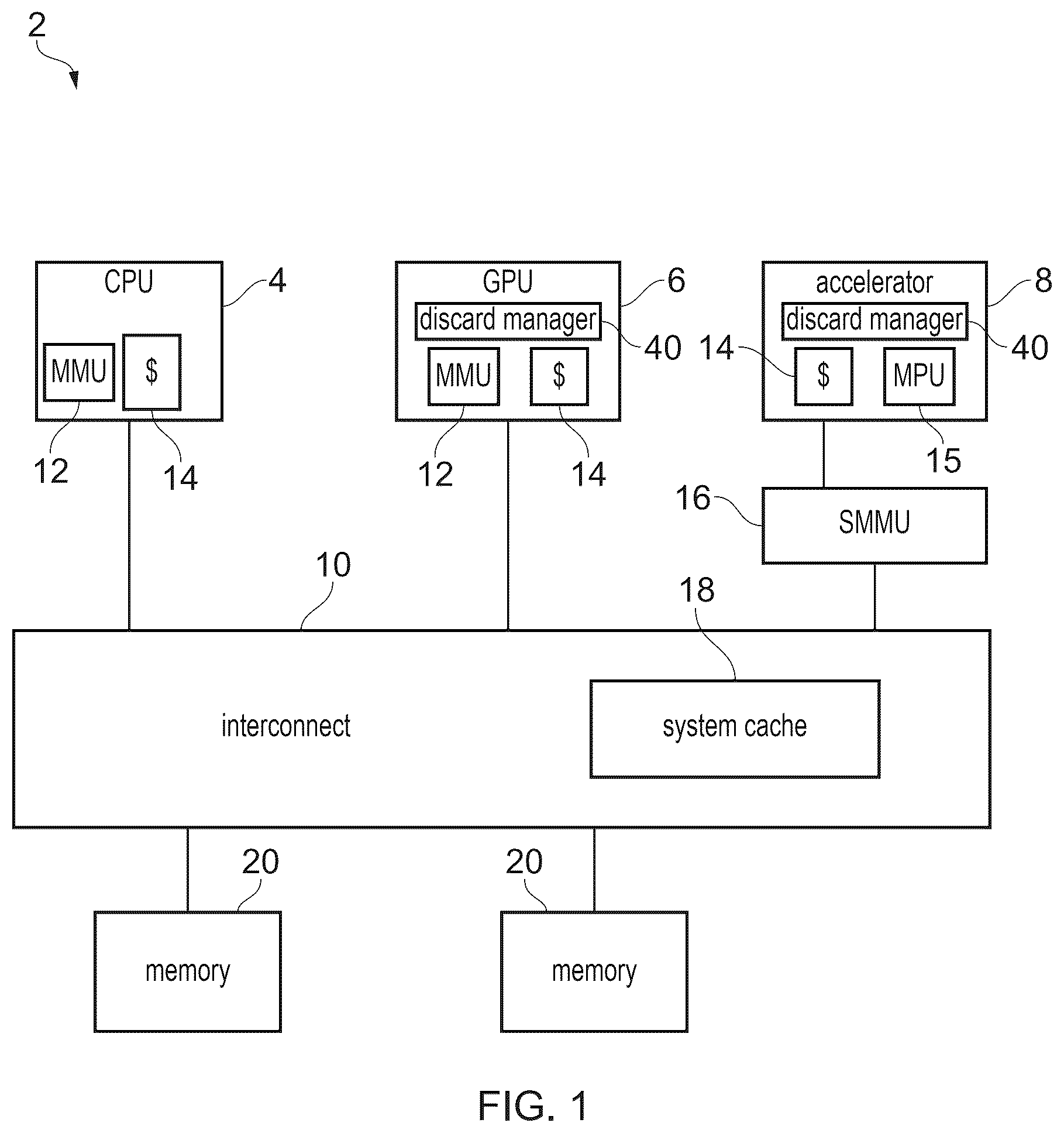 Patent US12619535 — Invalidate-write hazard detection — Figure 1