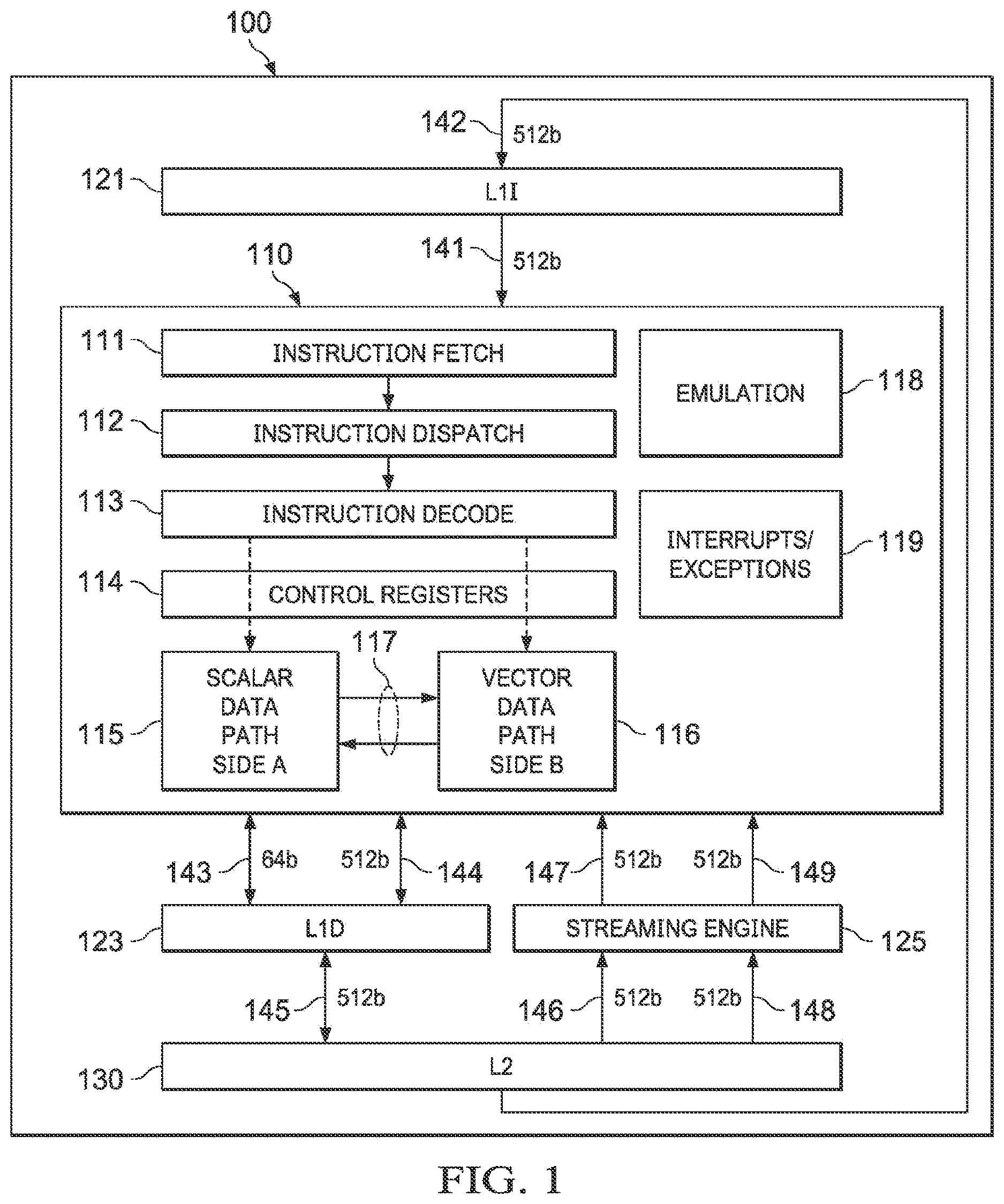 Patent US12619553 — Method and apparatus to sort a vector for a bitonic sorting algorithm — Figure 1