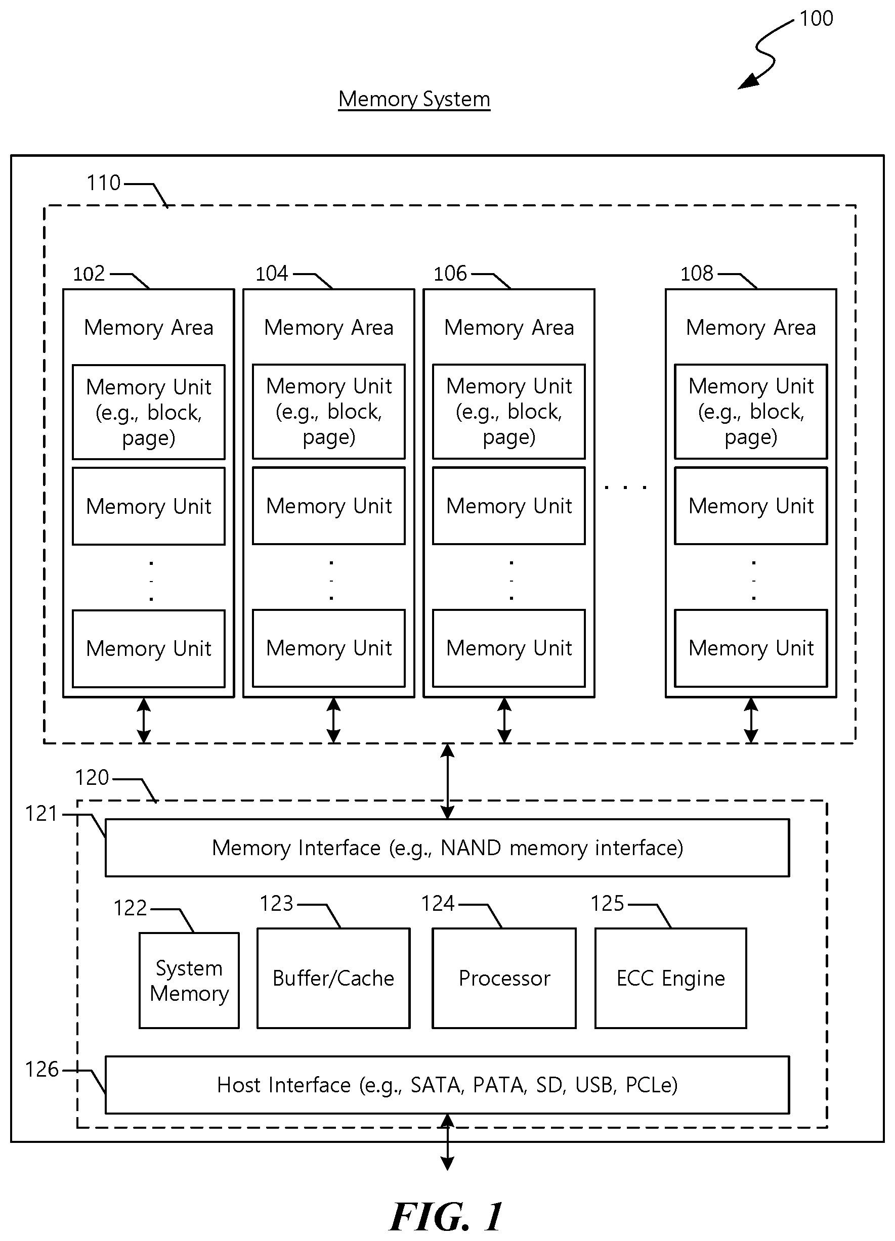 Patent US12619561 — Data storage system including interface device — Figure 1