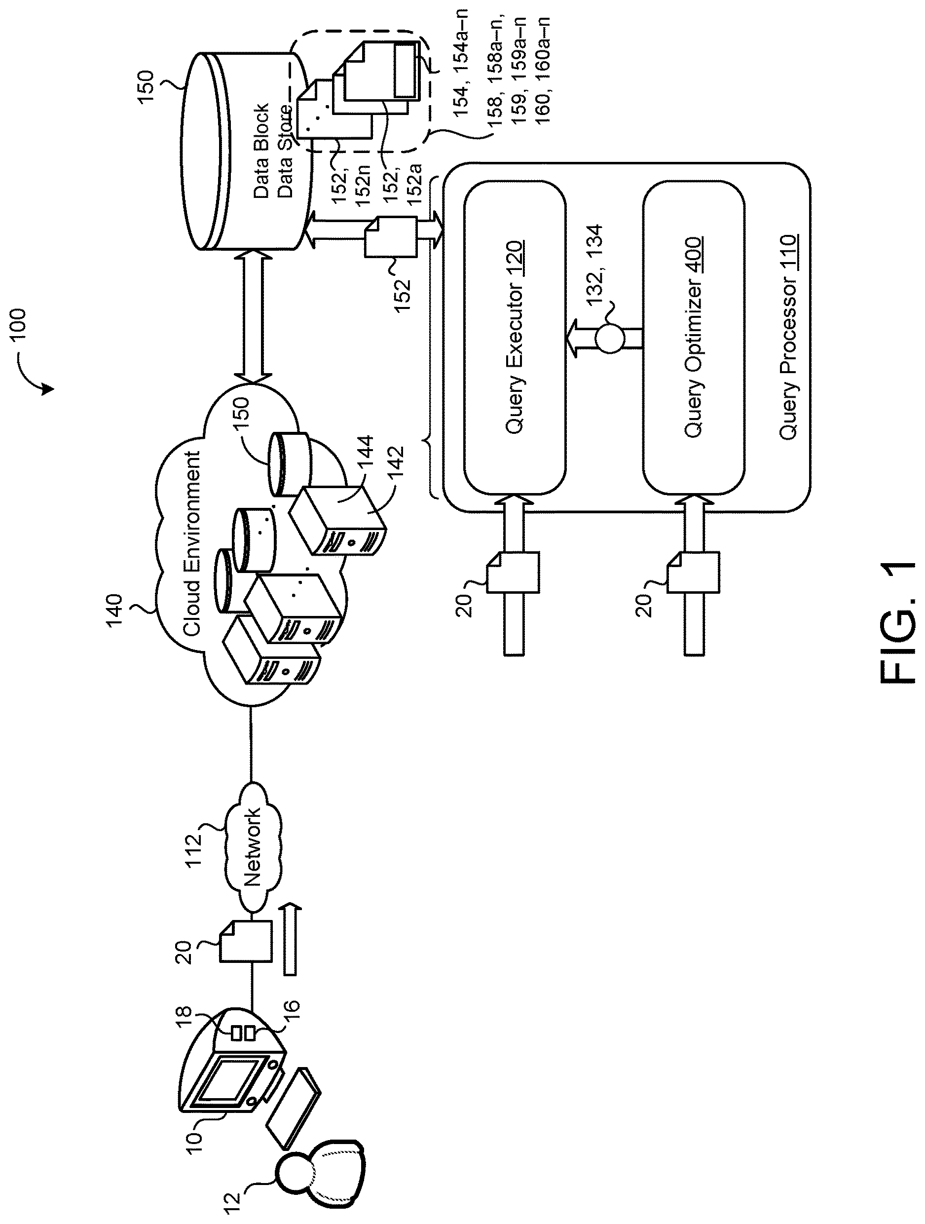 Patent US12619605 — Zero copy optimization for select * queries — Figure 1