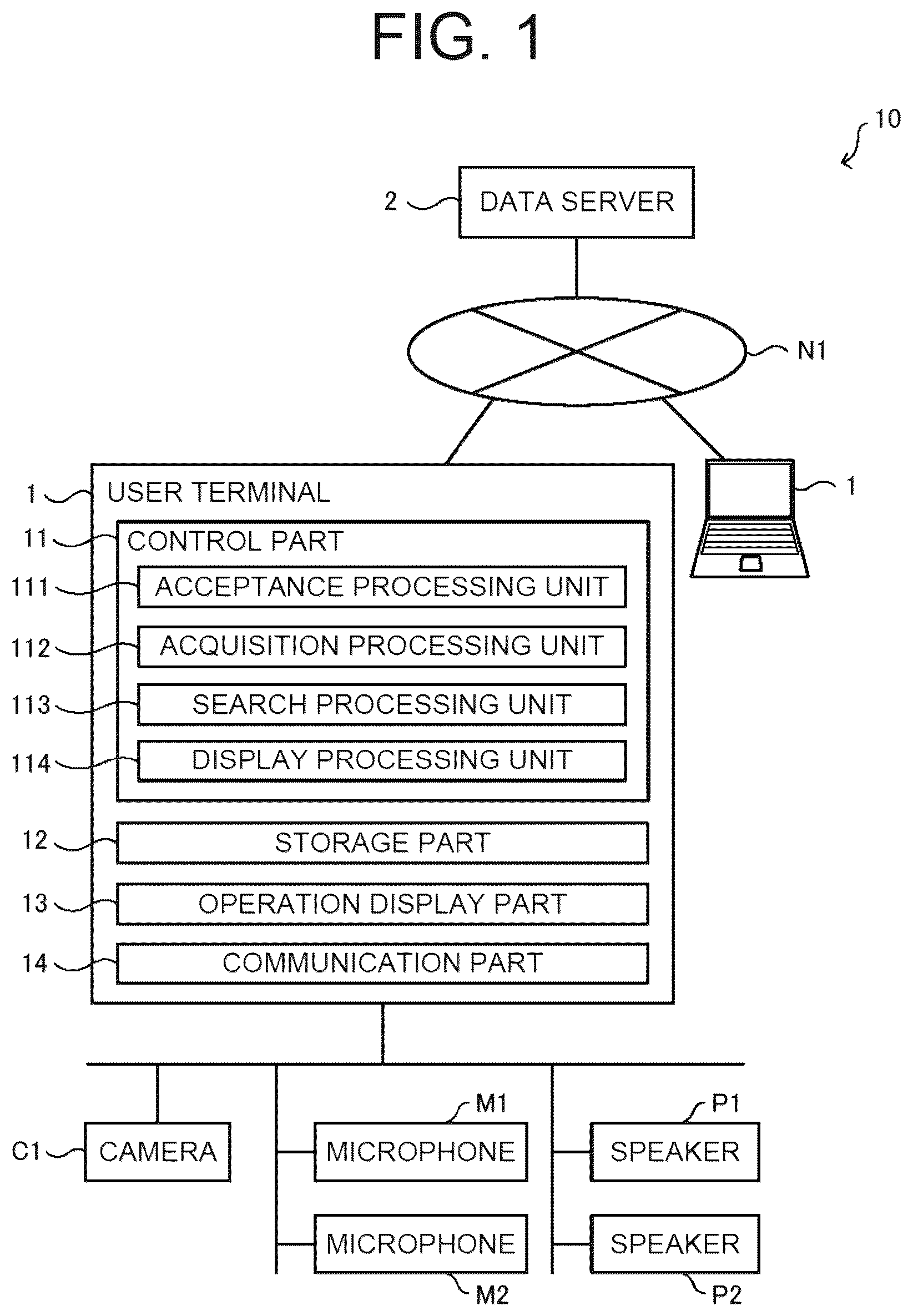 Patent US12619657 — Display apparatus, display method, and recording medium with display program recorded thereon for user recognition of a connected peripheral device — Figure 1