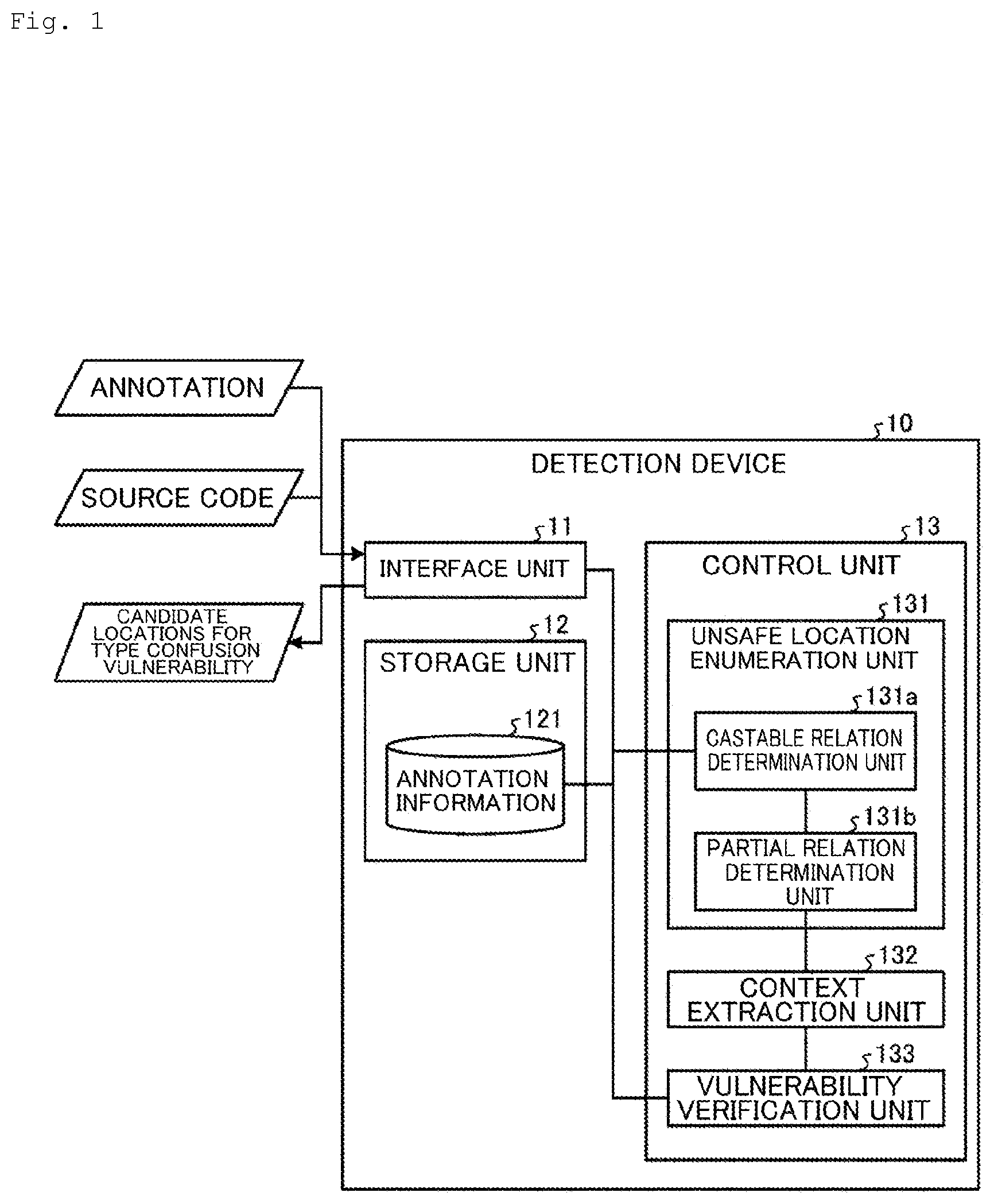 Patent US12619739 Figure 1 – Detection device, detection method, and detection program