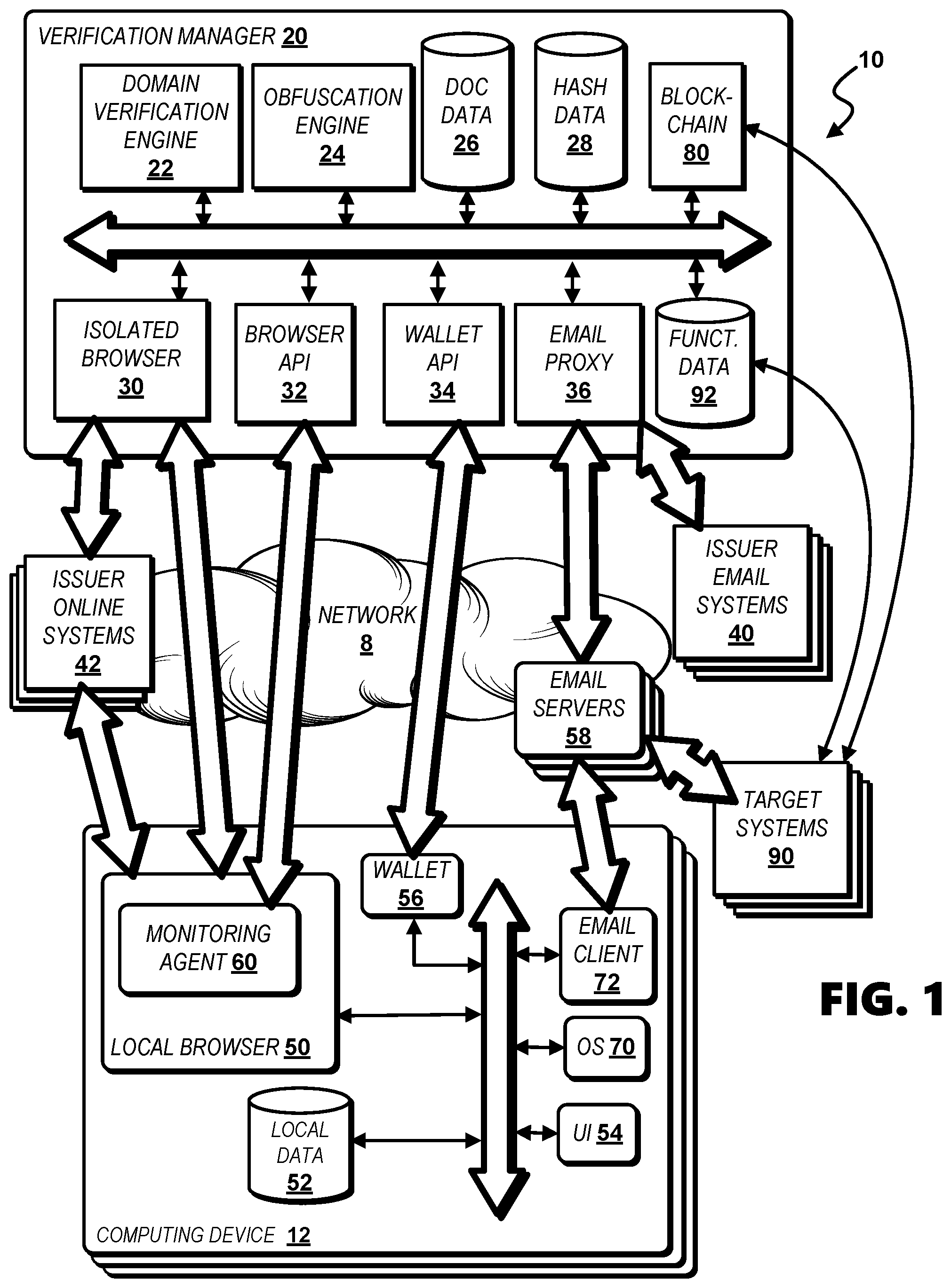 Patent US12619787 — Systems and methods for verifying digital documents — Figure 1