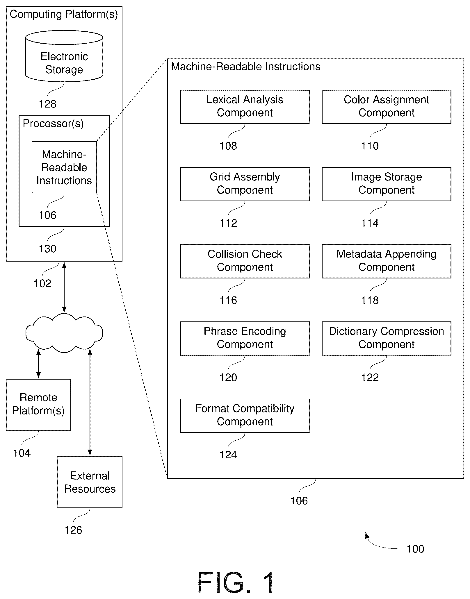 Patent US12619813 — Encoding and decoding text and data as color grids with metadata for efficient decoding — Figure 1