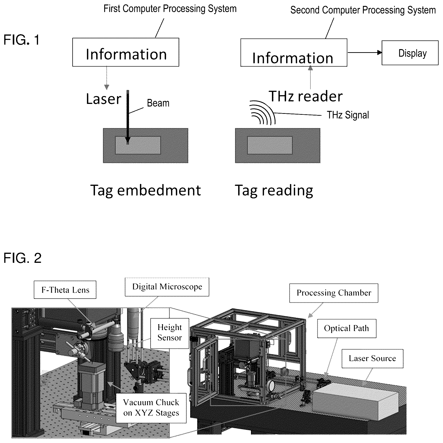 Patent US12619841 — Terahertz-readable laser implemented marks — Figure 1