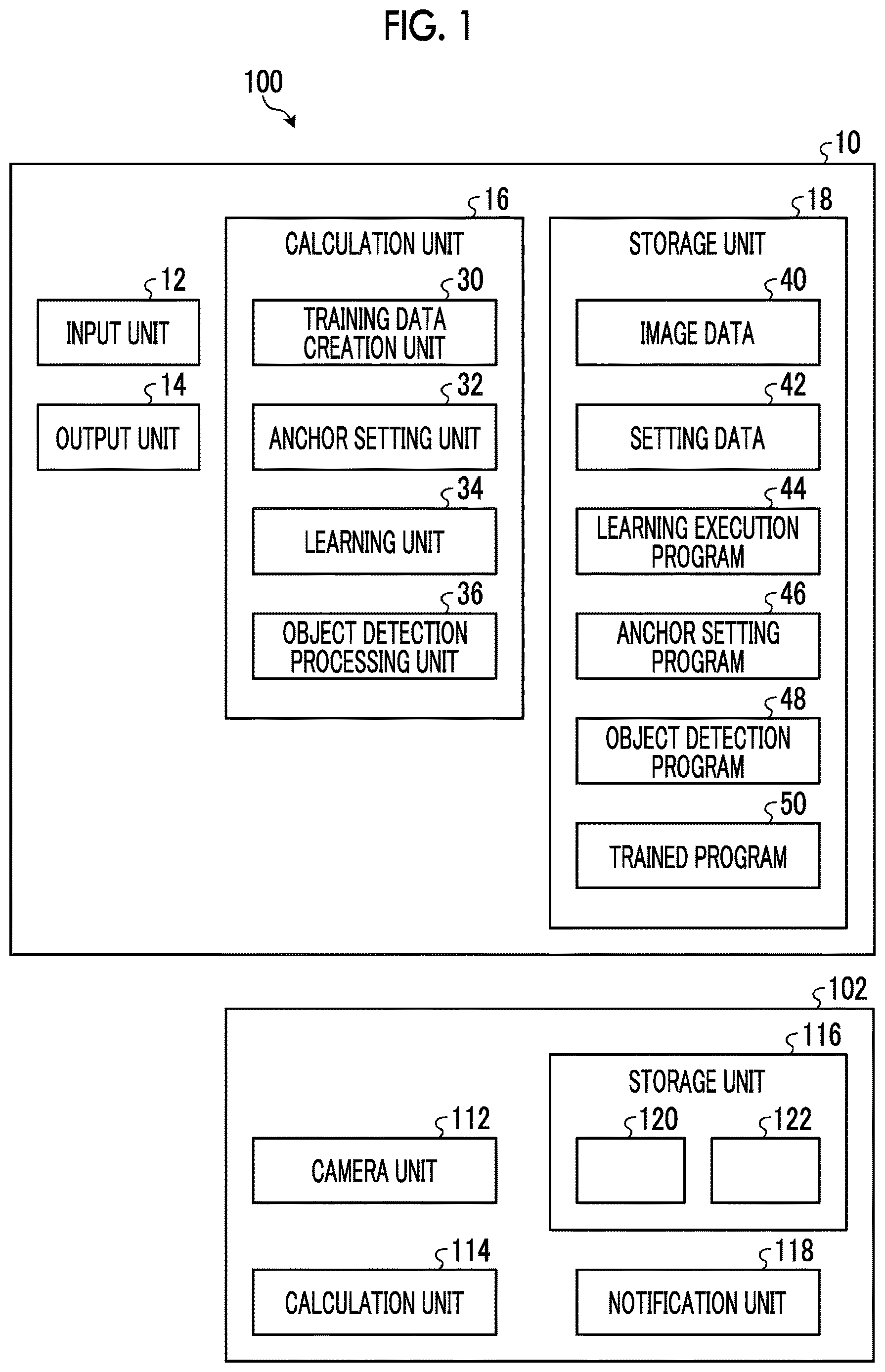 Patent US12619913 — Data creation device, program creation device, object detection device, data creation method, and object detection method — Figure 1