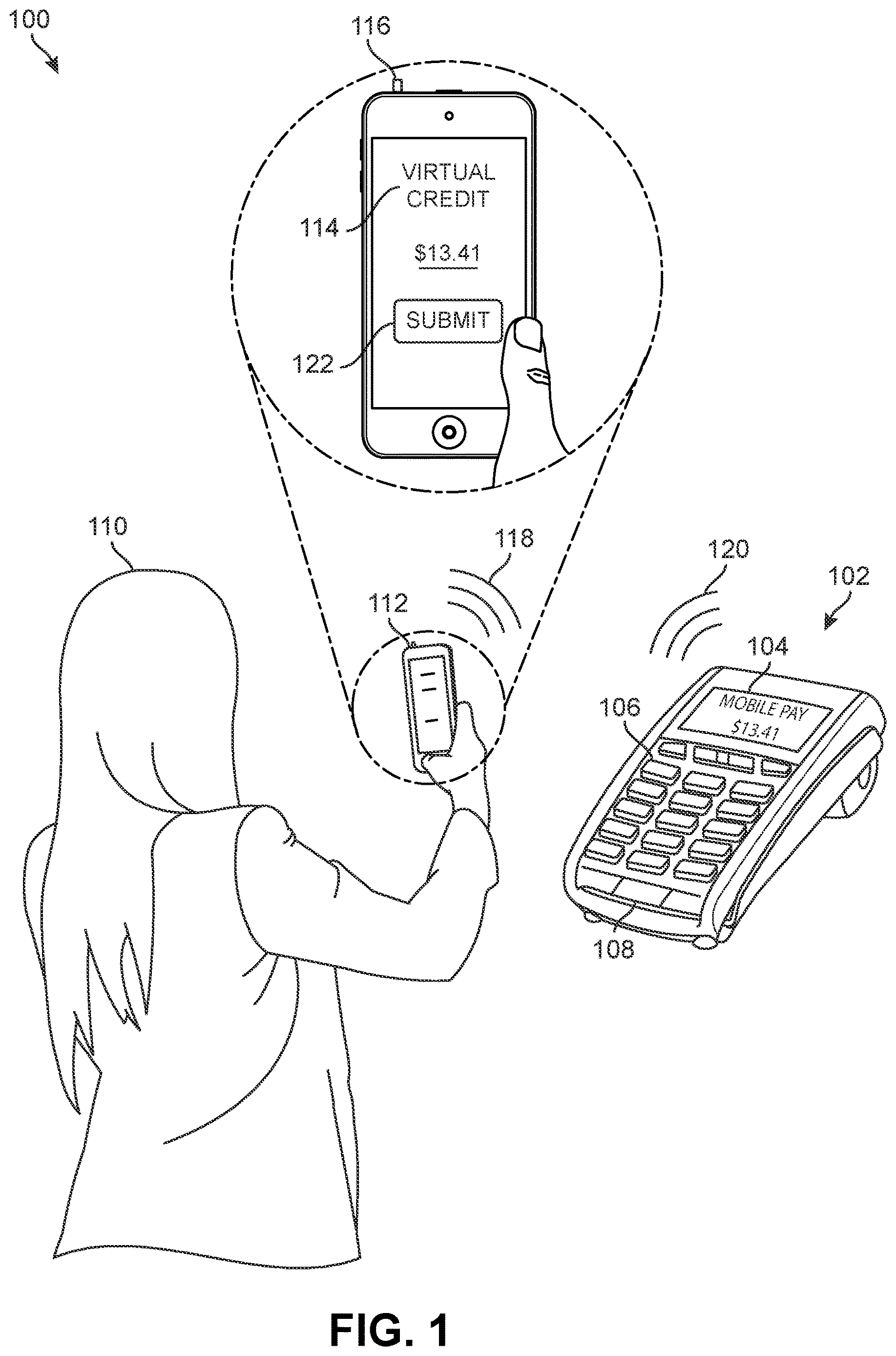Patent US12619994 Figure 1 – System and methods for dynamic blockchain financial transactions