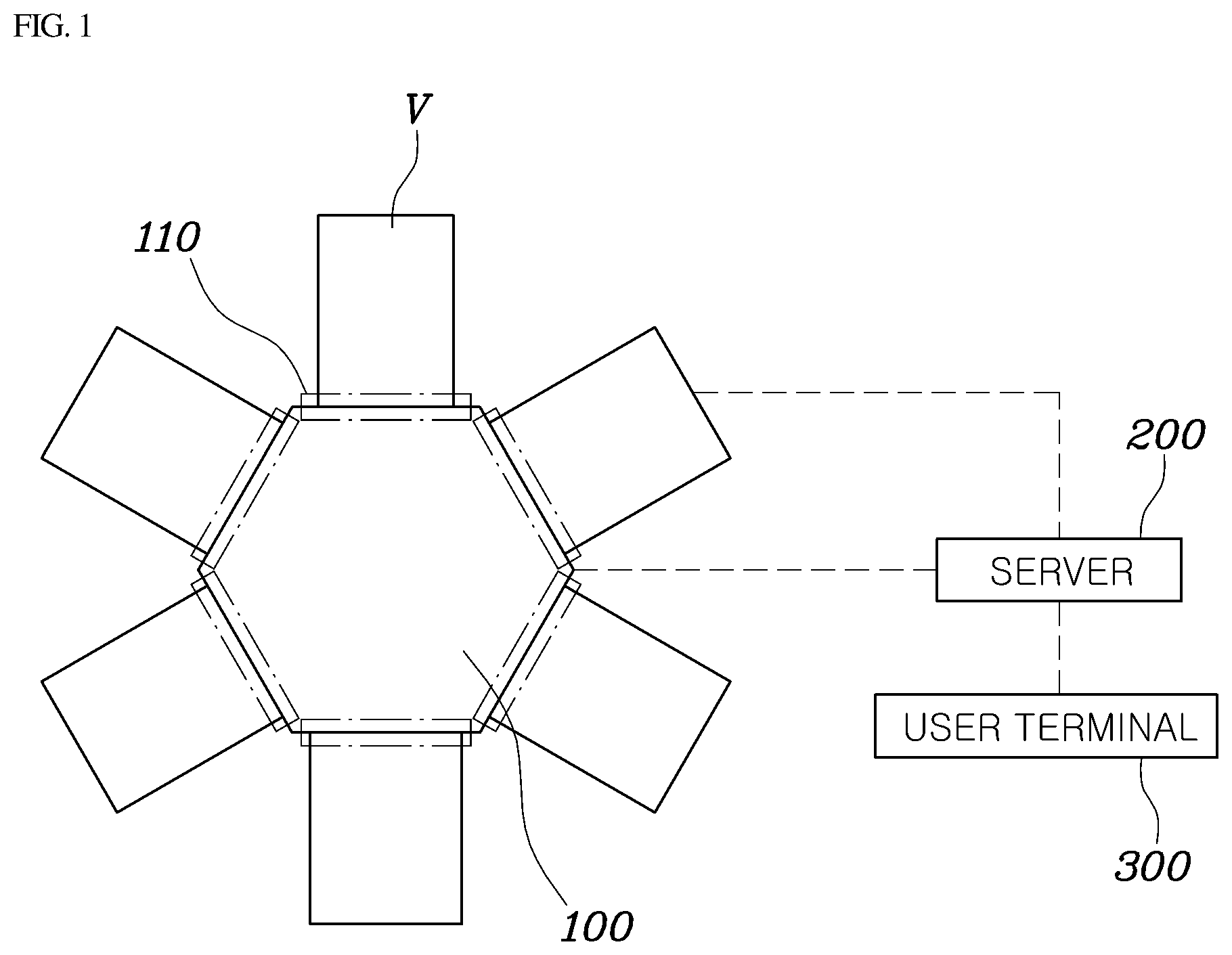 Patent US12620018 — System for docking vehicle to building and control method of the same — Figure 1